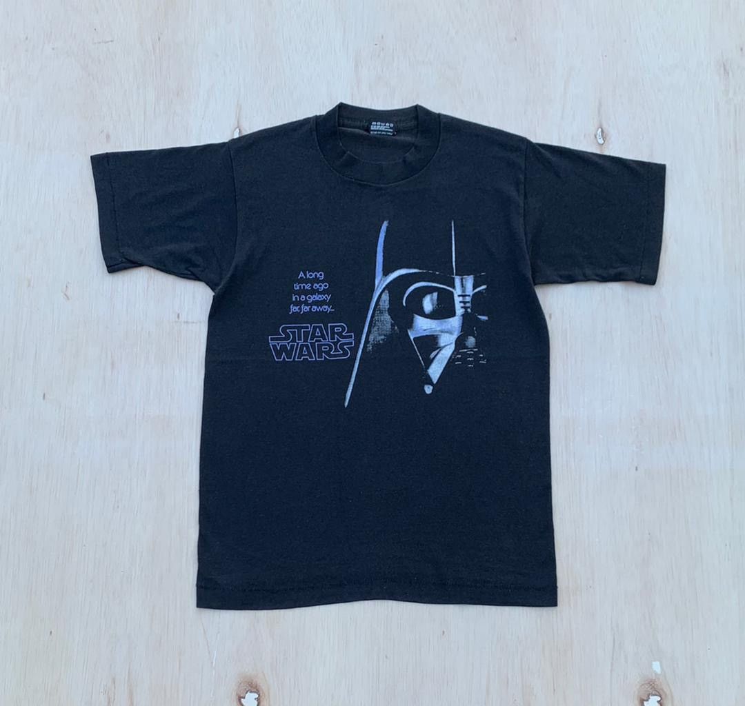 Image of Vintage Tee Star Wars Movie Promo A25 in Black, Men's (Size Small)