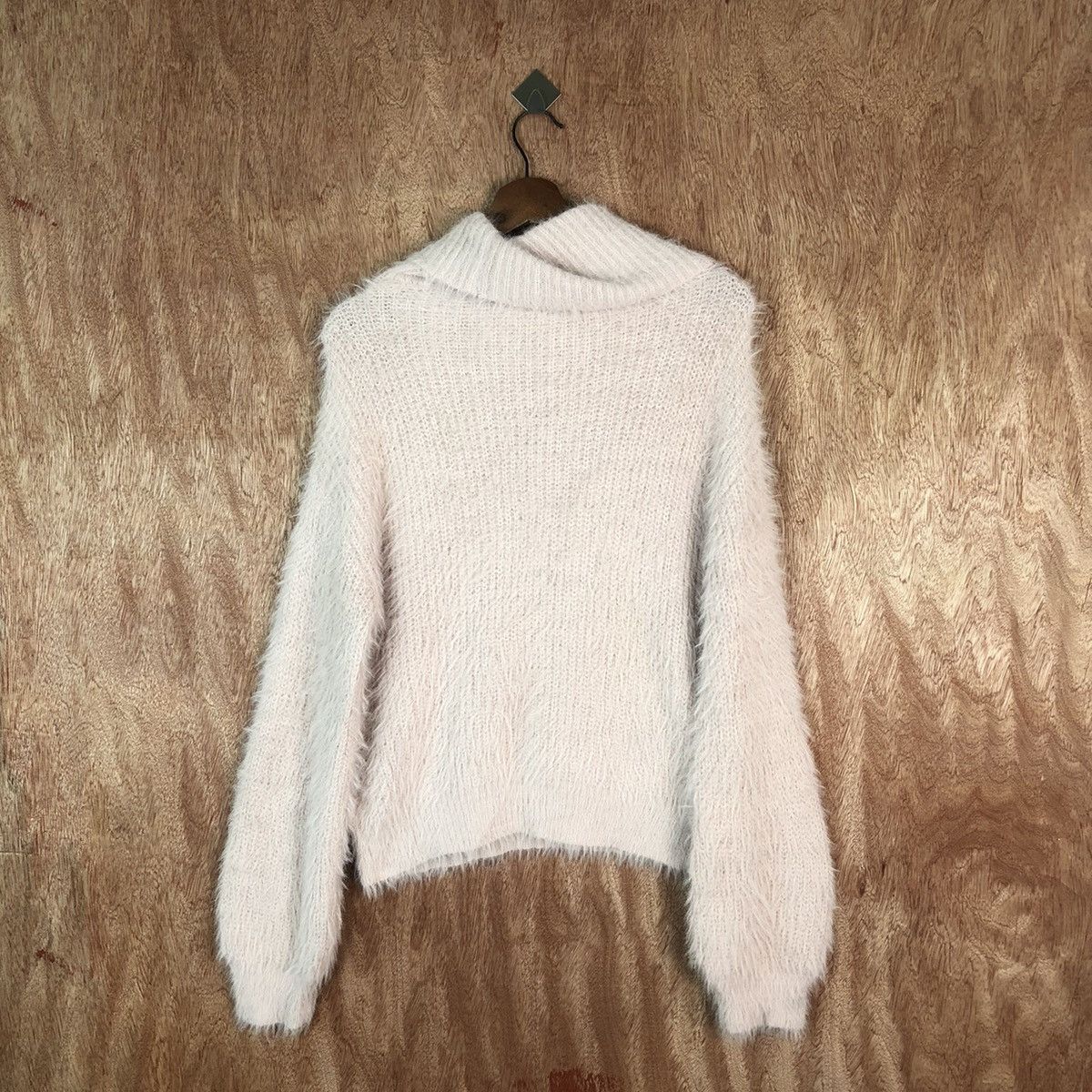 Homespun Knitwear Rose Farm Pink Shag Shaggy Fur Mohair Knitwear #6663 Size M / US 6-8 / IT 42-44 - 9 Thumbnail