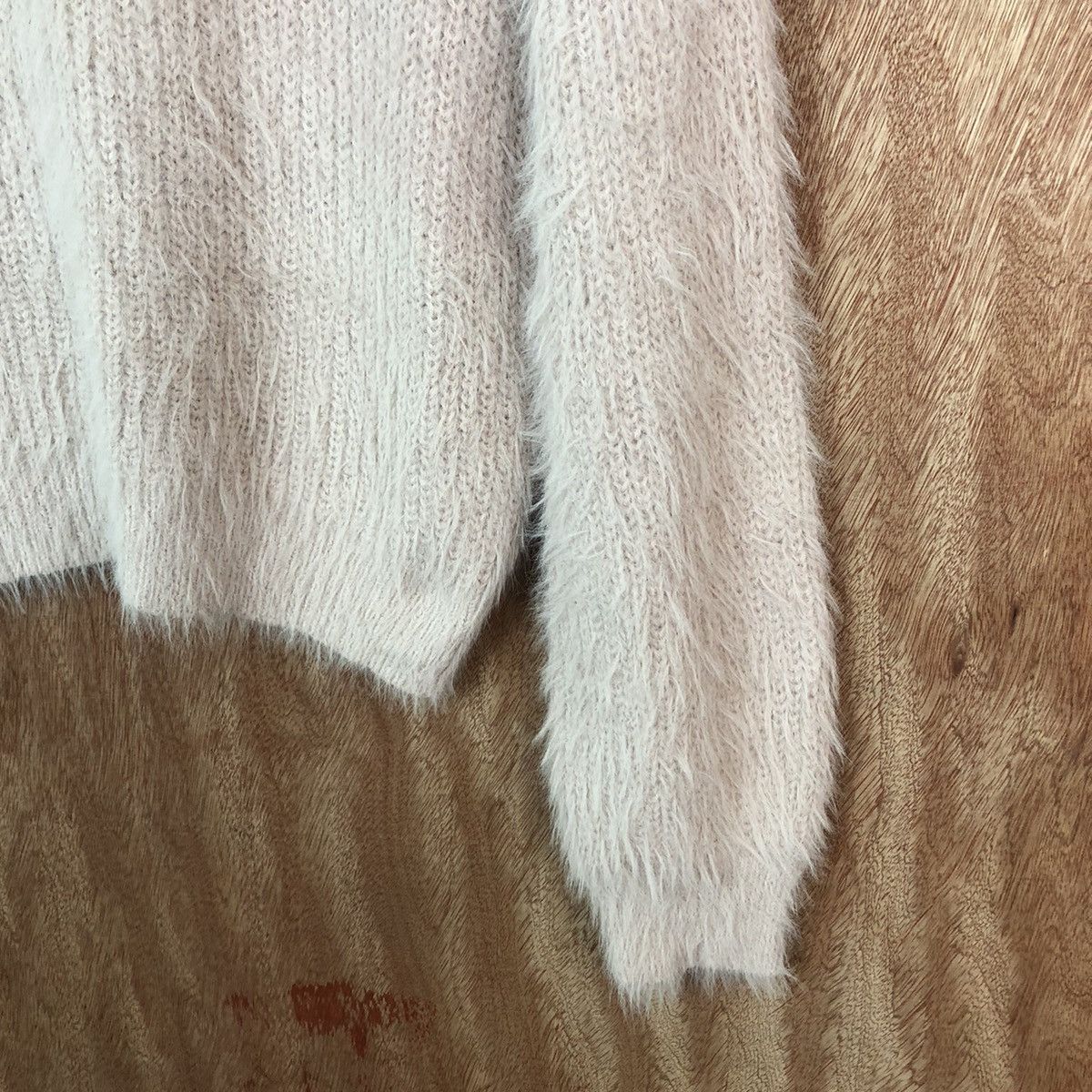 Homespun Knitwear Rose Farm Pink Shag Shaggy Fur Mohair Knitwear #6663 Size M / US 6-8 / IT 42-44 - 5 Thumbnail