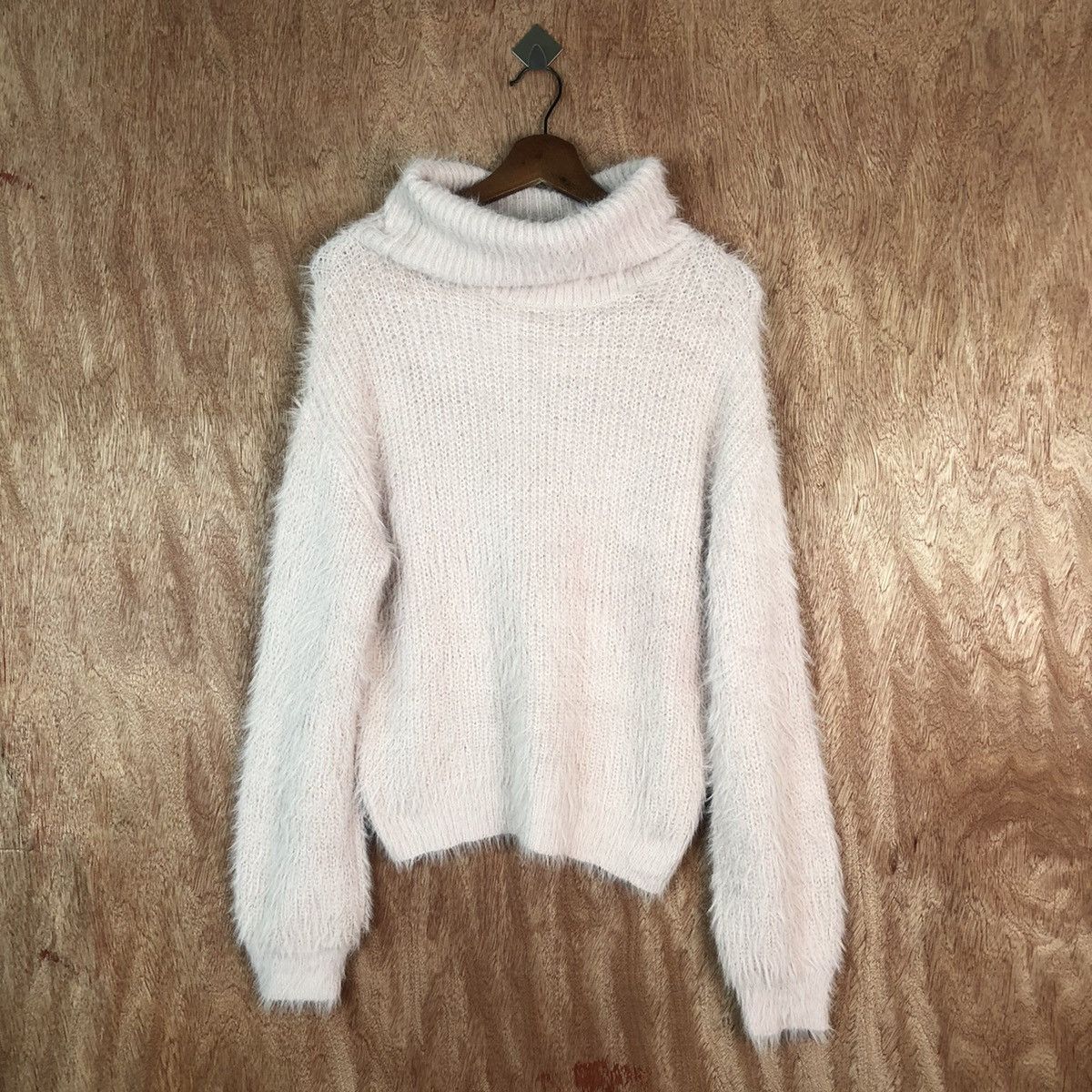 Homespun Knitwear Rose Farm Pink Shag Shaggy Fur Mohair Knitwear #6663 Size M / US 6-8 / IT 42-44 - 1 Thumbnail