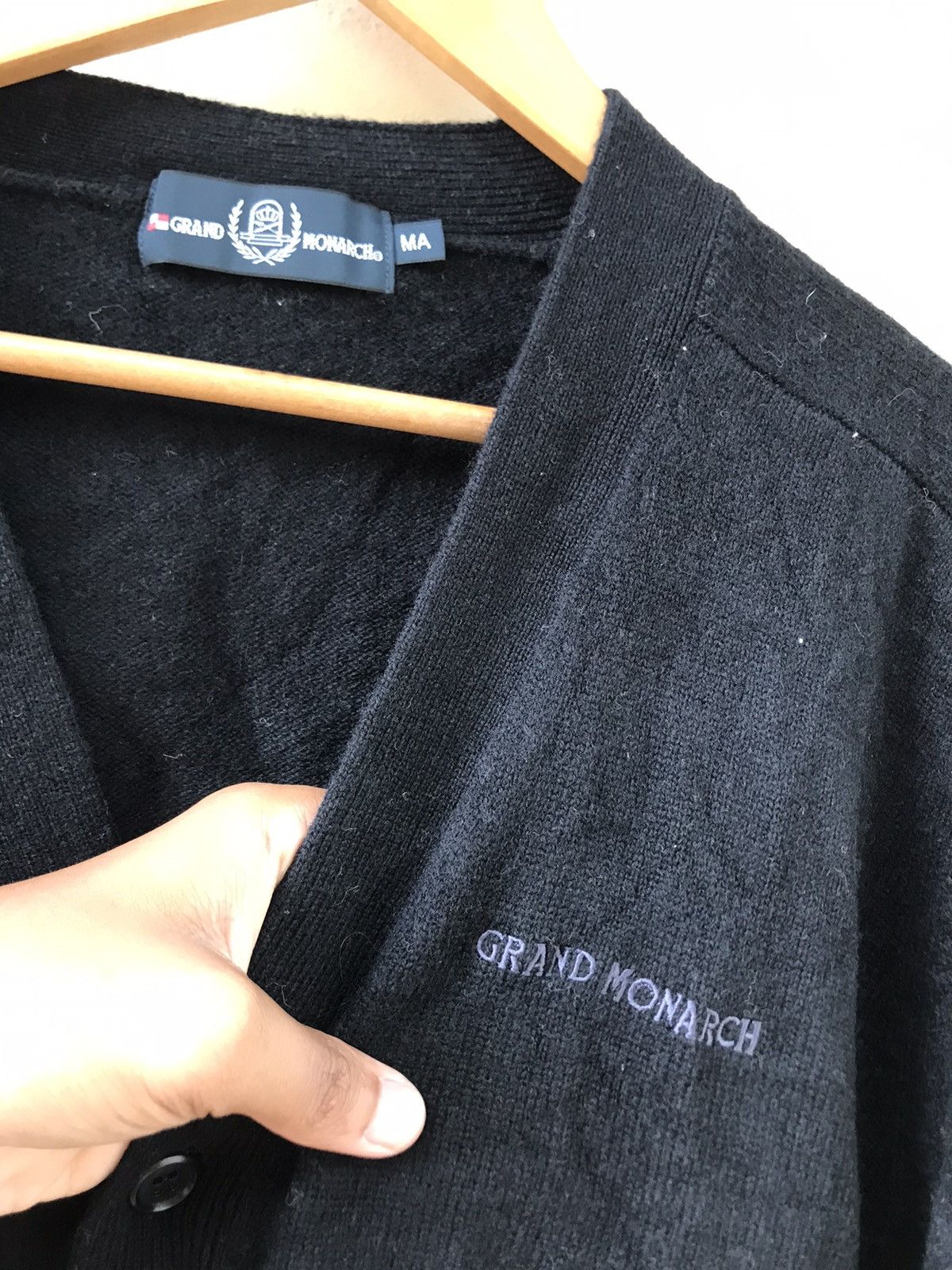 Japanese Brand MadeInJapan Mizuno Grand Monarch Wools Cardigan Size US L / EU 52-54 / 3 - 3 Thumbnail