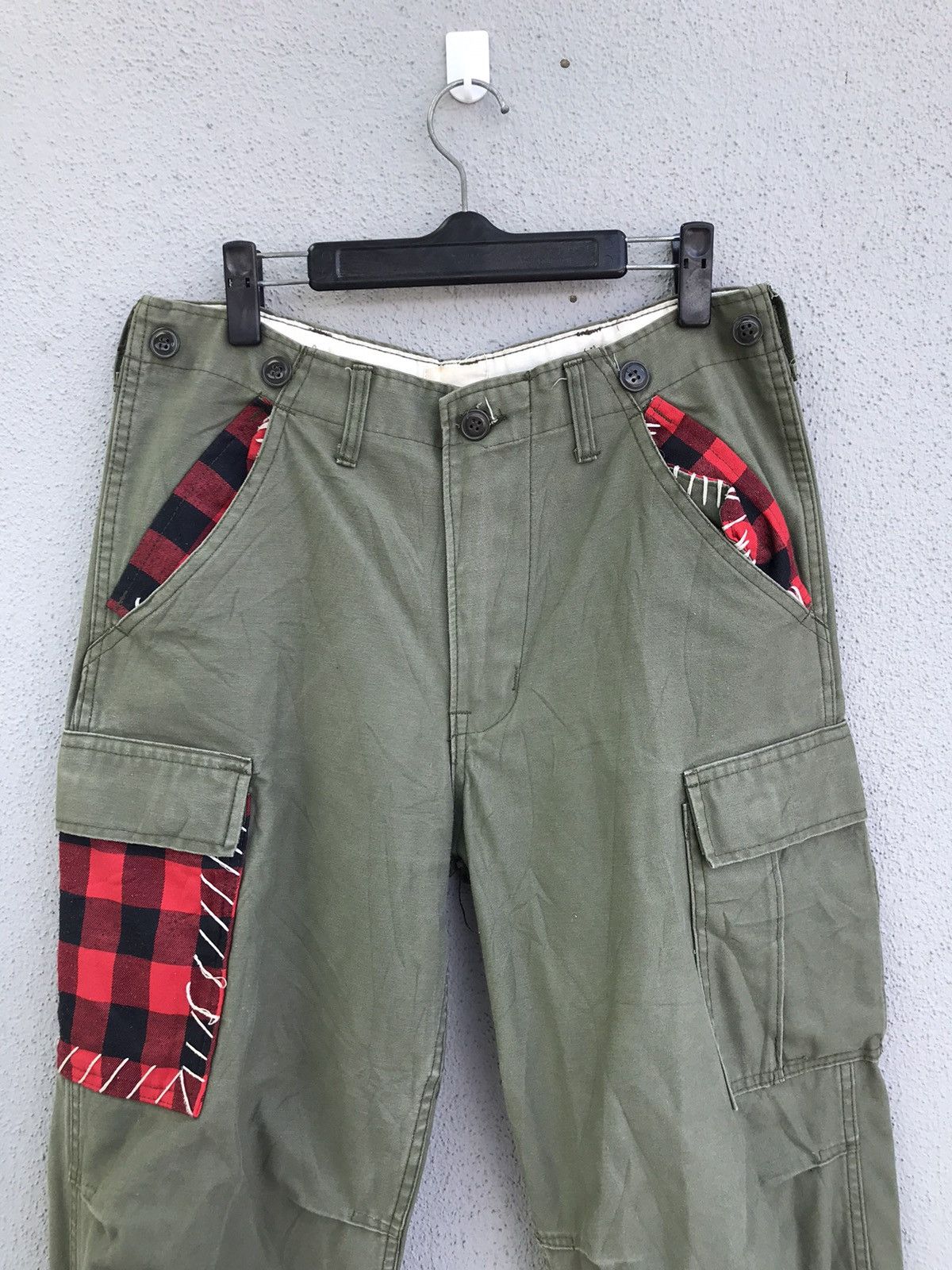Japanese Brand r.e.re Japan Army Patchwork Cargo Pant Size US 32 / EU 48 - 2 Thumbnail