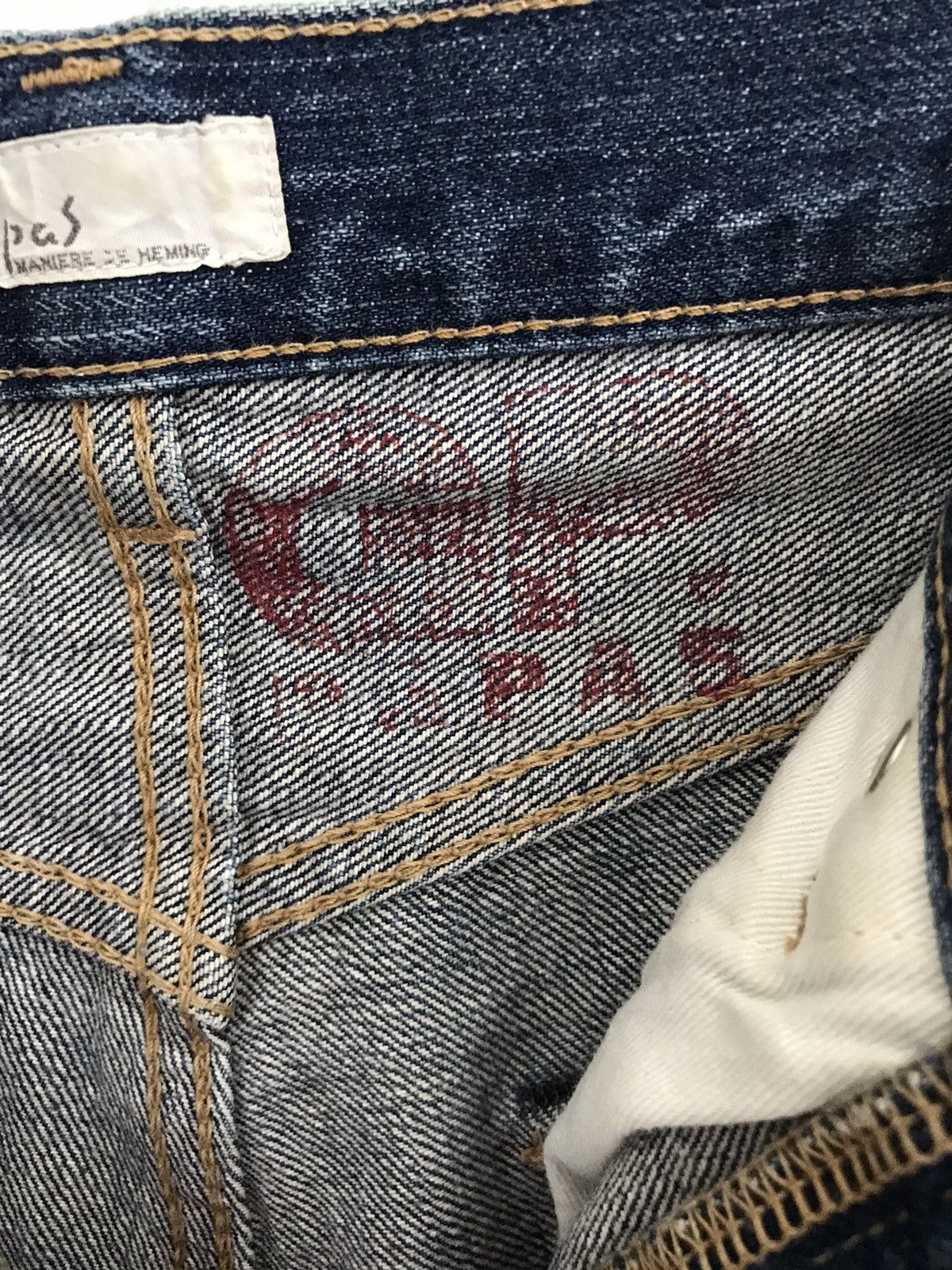 Japanese Brand Papas Maniere De Heming Well-Worn Butler Selvedge Jeans Size US 31 - 9 Thumbnail
