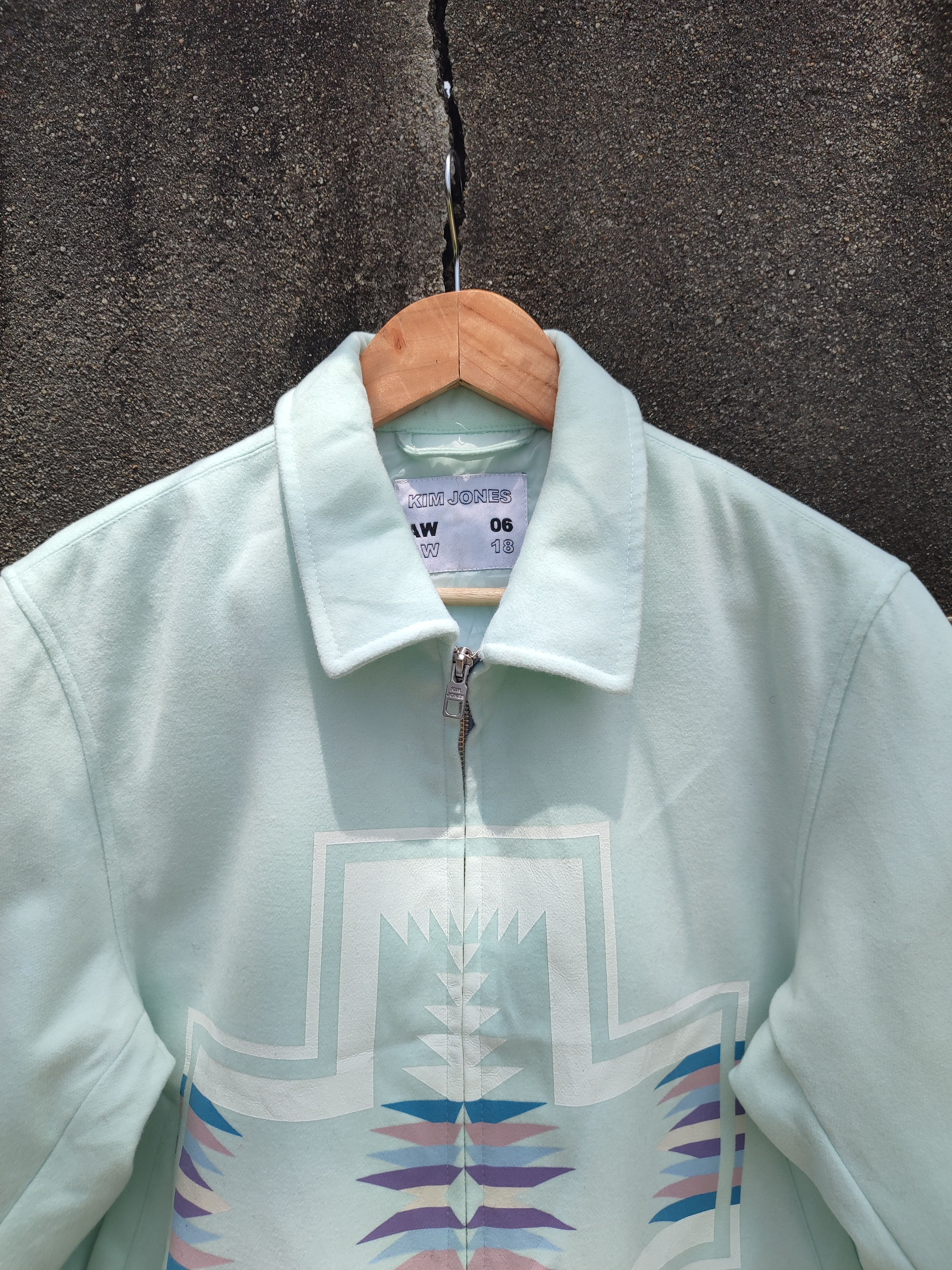 Kim Jones Kim Jones AW06 Cross Pattern Wool Jacket Rare Archive Piece Size US M / EU 48-50 / 2 - 3 Thumbnail