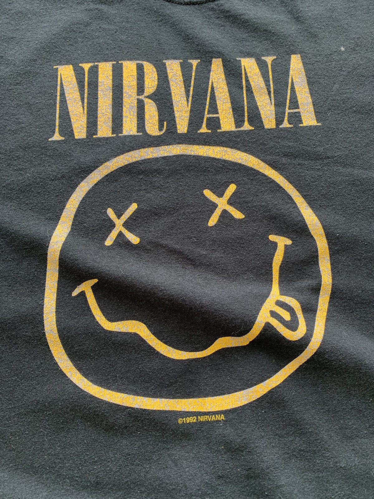 Band Tees × Nirvana × Vintage Vintage Nirvana smiley face 1992 shirt Size US S / EU 44-46 / 1 - 4 Thumbnail