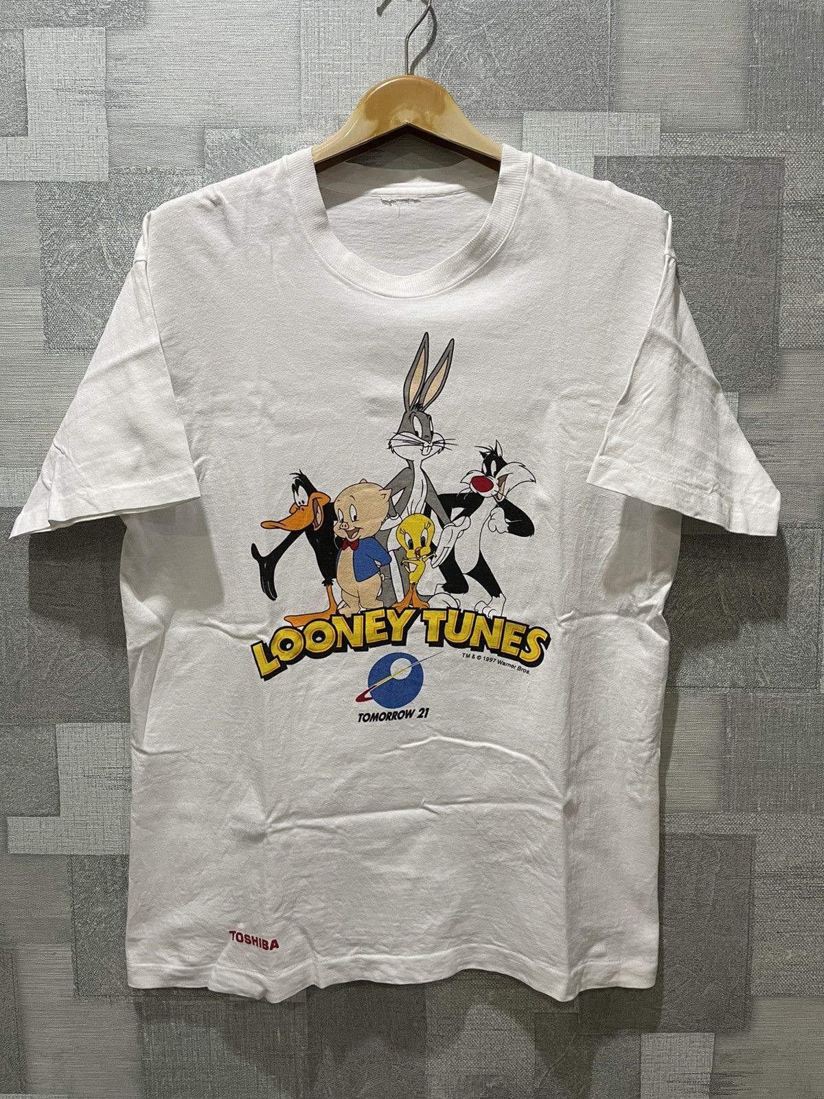 Vintage × Warner Bros Vintage 90s Looney Tunes promo Size US L / EU 52-54 / 3 - 1 Thumbnail