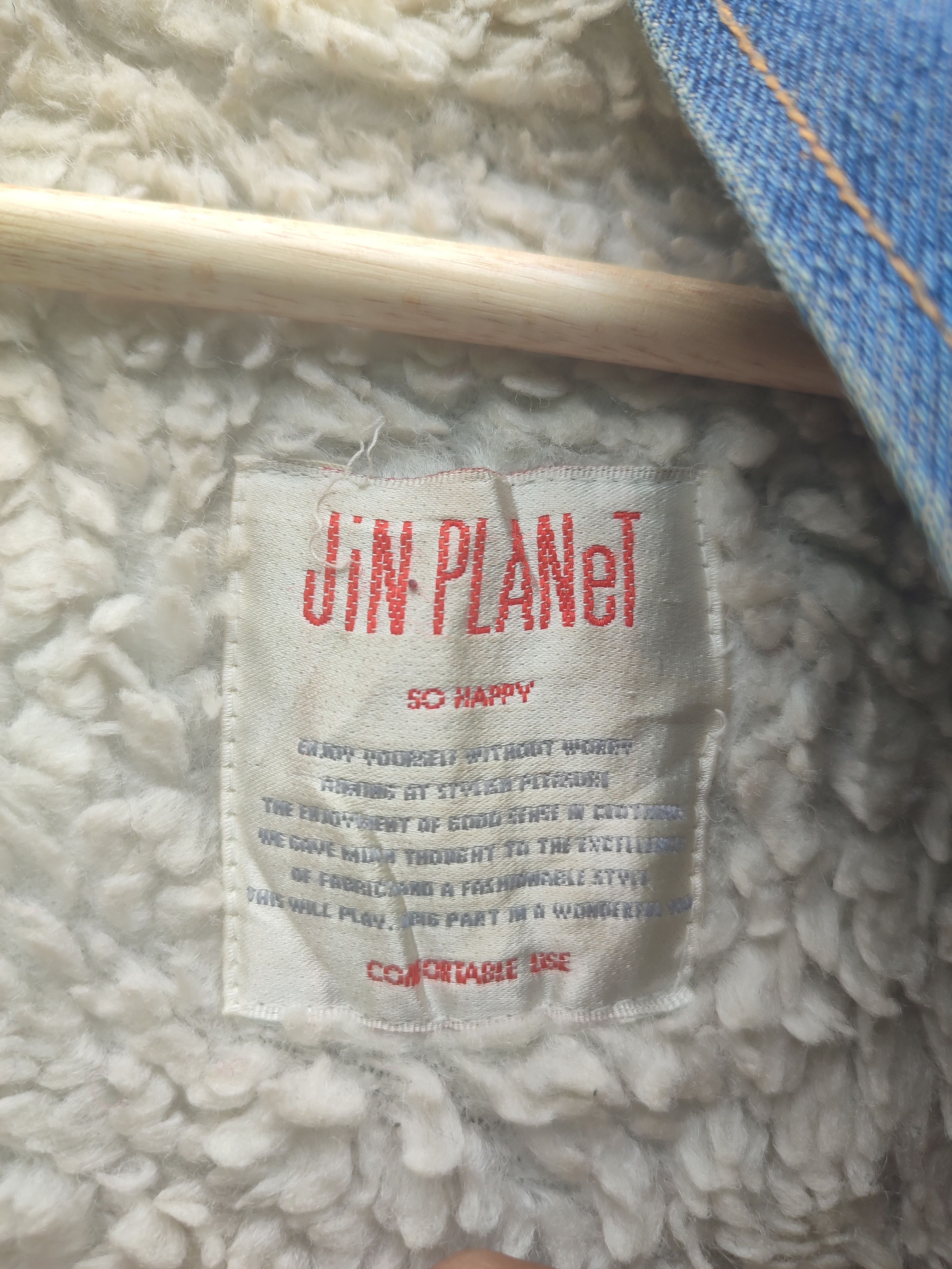 Designer × Japanese Brand Vintage JiN PLANeT Sherpa-Lined Denim Parka Jacket Size US L / EU 52-54 / 3 - 19 Thumbnail