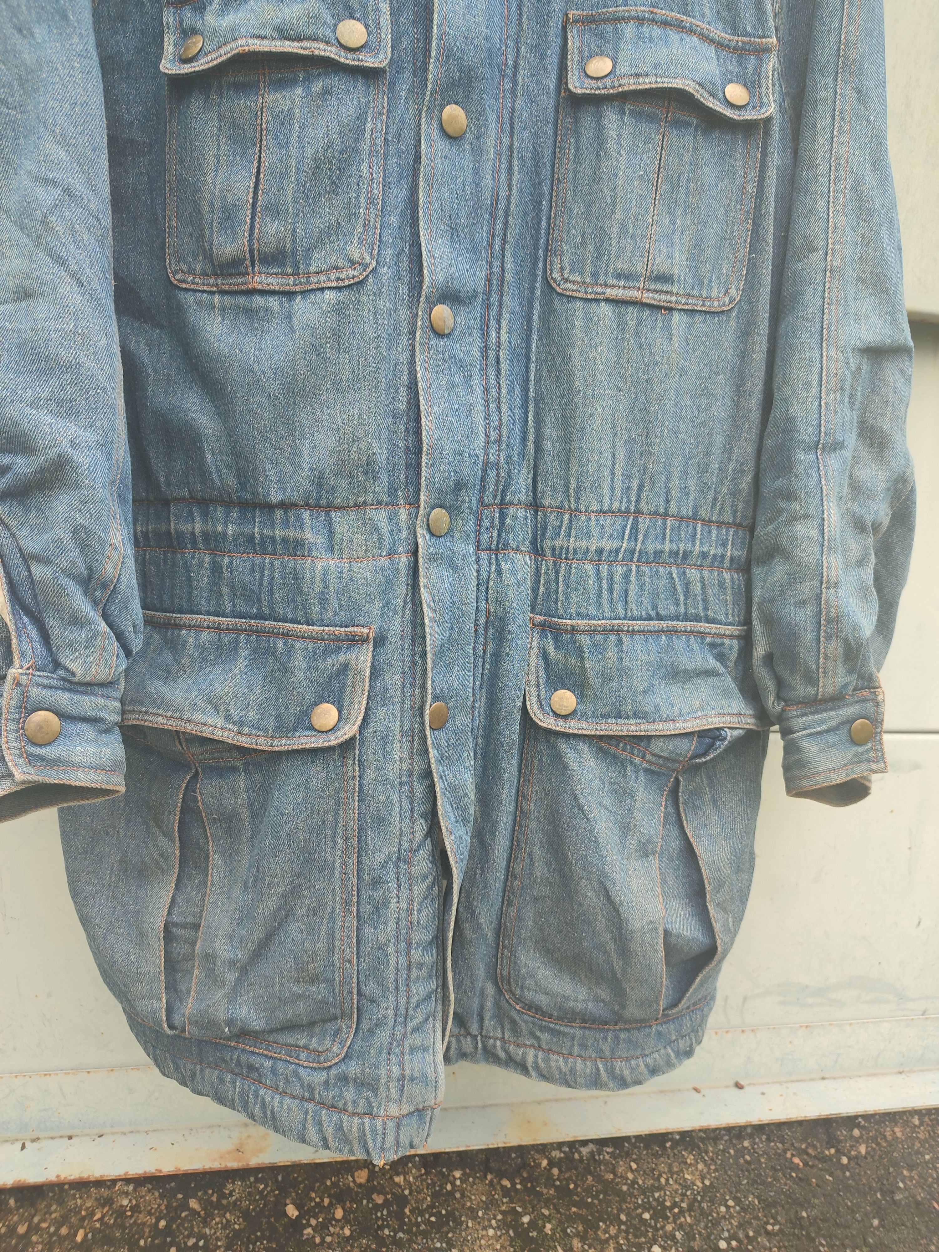 Designer × Japanese Brand Vintage JiN PLANeT Sherpa-Lined Denim Parka Jacket Size US L / EU 52-54 / 3 - 7 Thumbnail