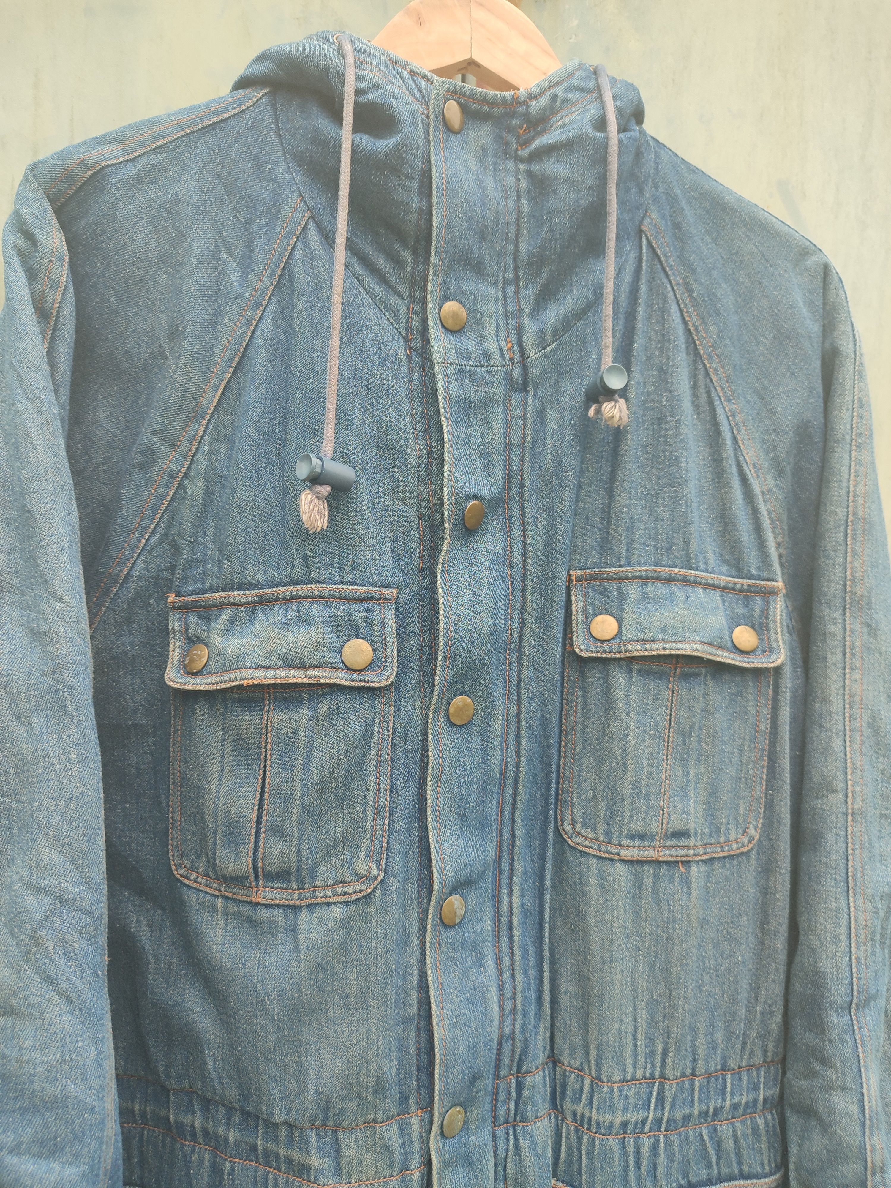 Designer × Japanese Brand Vintage JiN PLANeT Sherpa-Lined Denim Parka Jacket Size US L / EU 52-54 / 3 - 6 Thumbnail