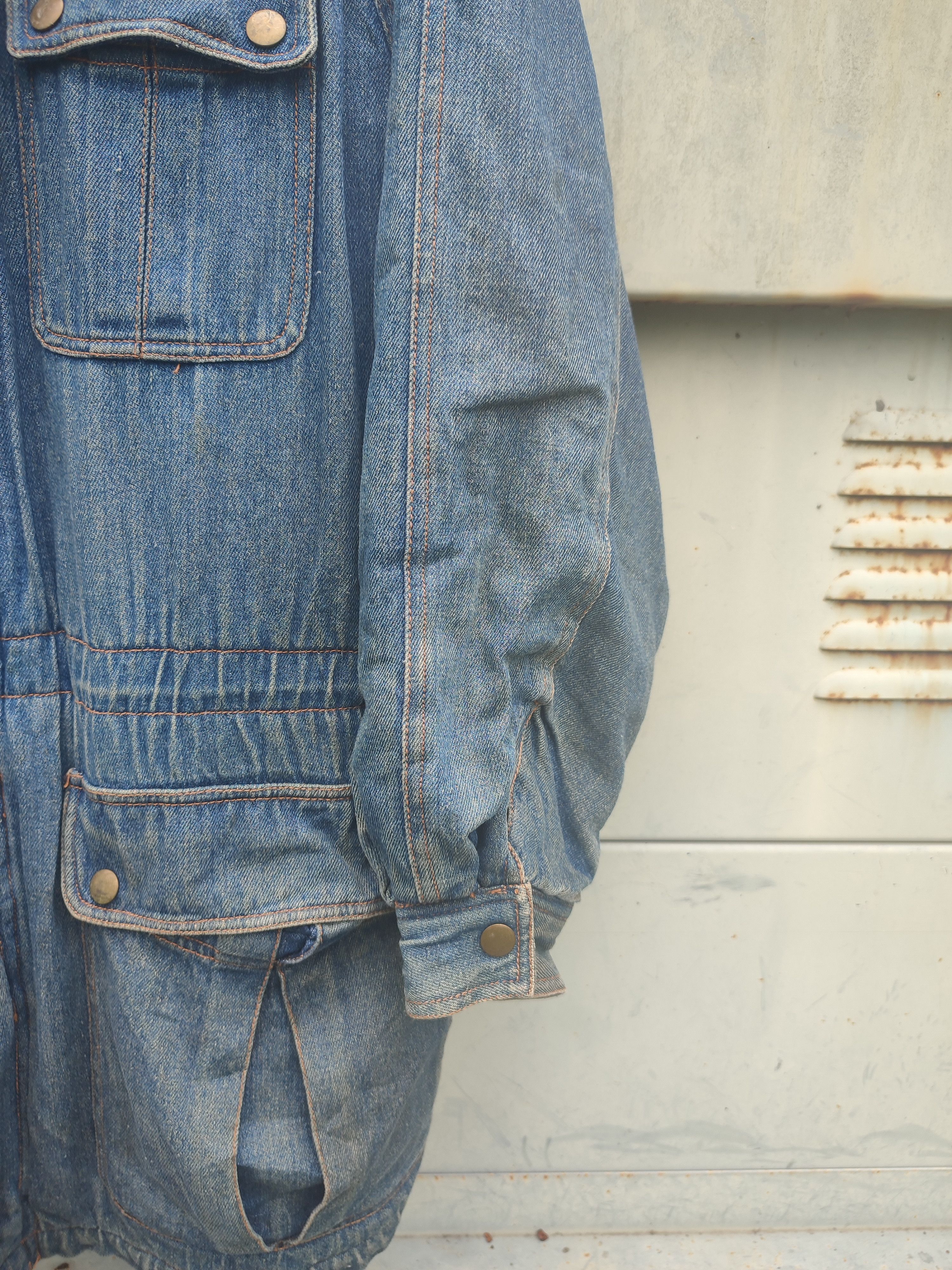 Designer × Japanese Brand Vintage JiN PLANeT Sherpa-Lined Denim Parka Jacket Size US L / EU 52-54 / 3 - 4 Thumbnail