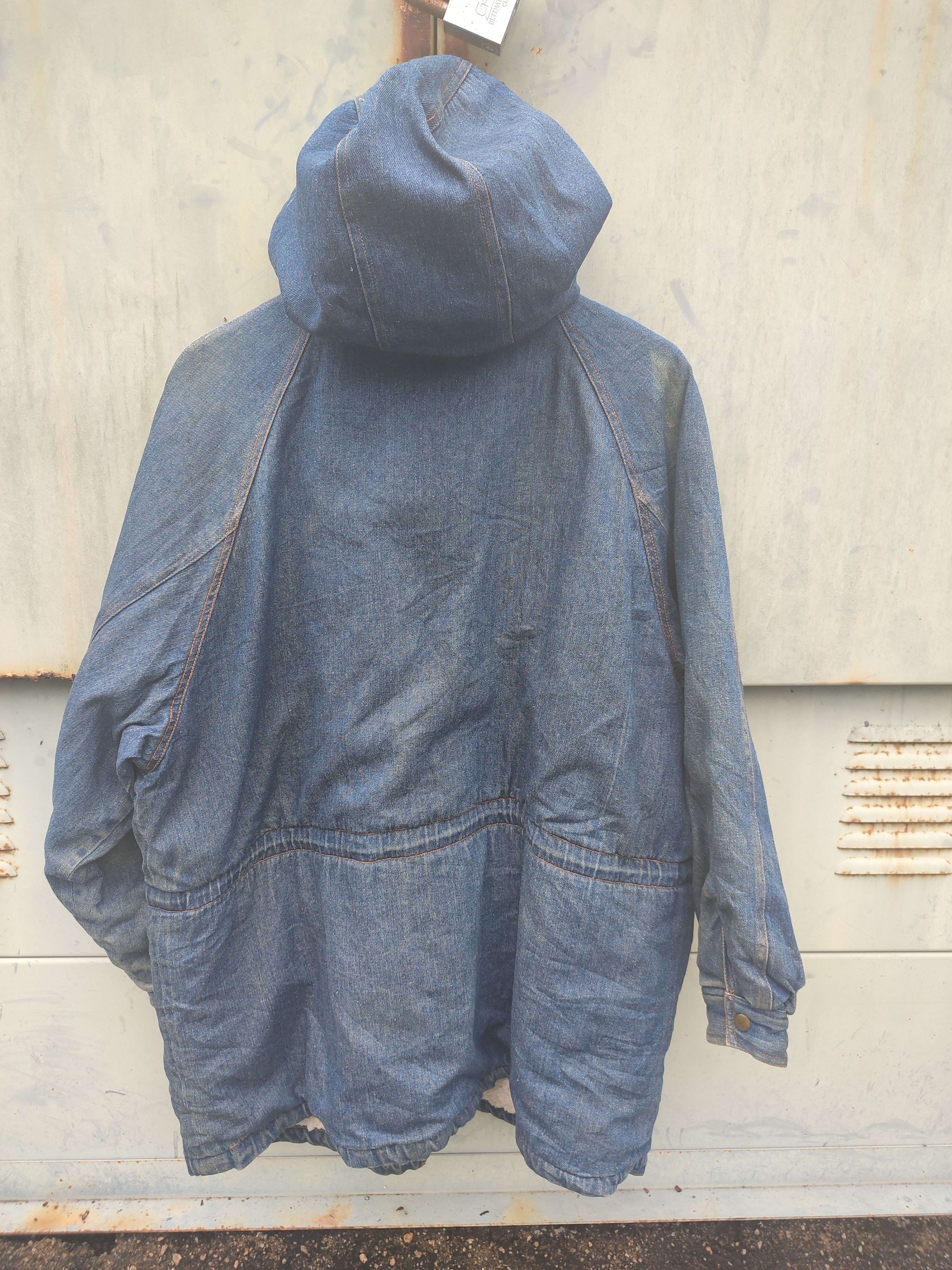 Designer × Japanese Brand Vintage JiN PLANeT Sherpa-Lined Denim Parka Jacket Size US L / EU 52-54 / 3 - 15 Thumbnail