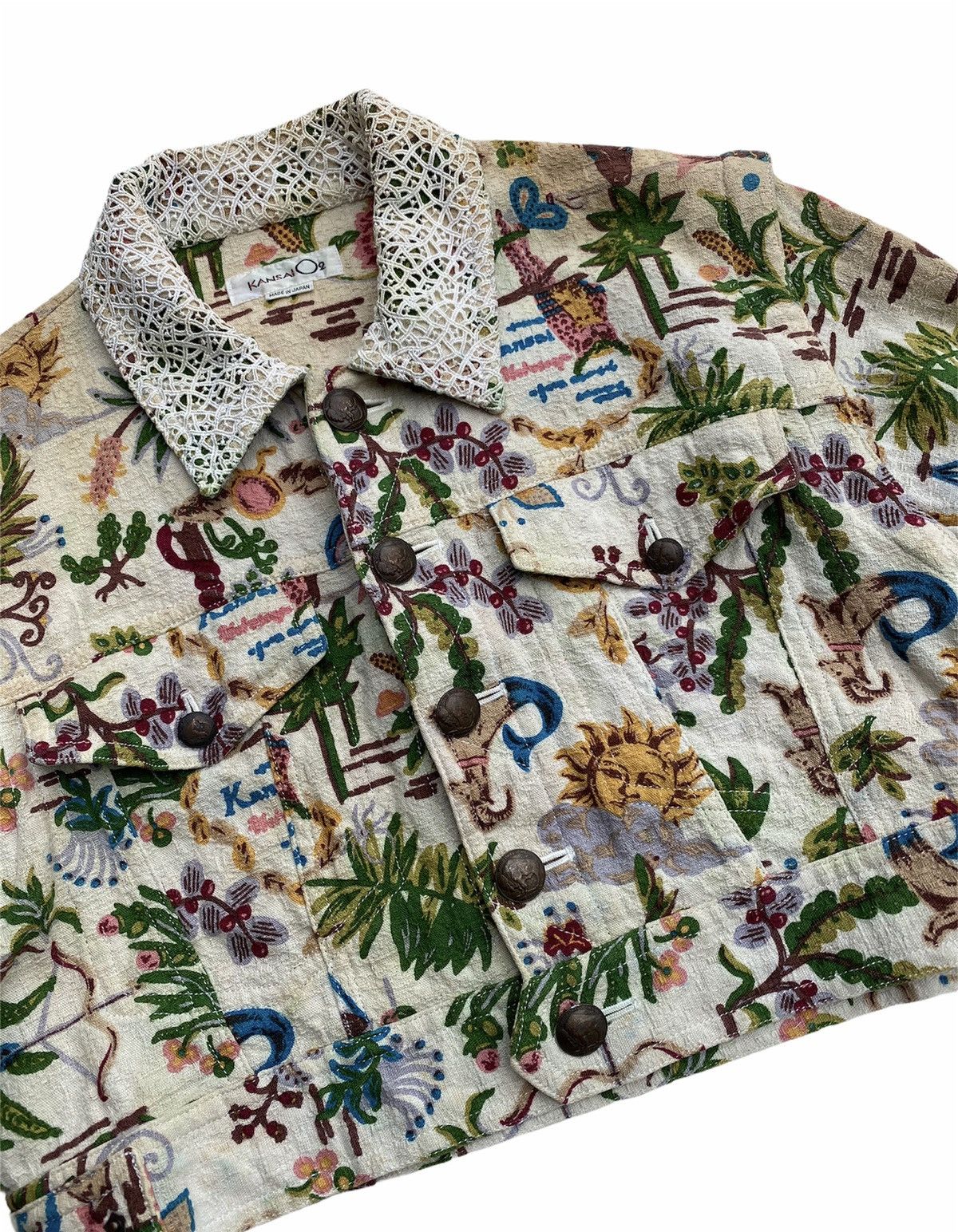 Designer Vintage KANSAI O2 By Kansai Yamamoto Jacket Size US M / EU 48-50 / 2 - 10 Thumbnail