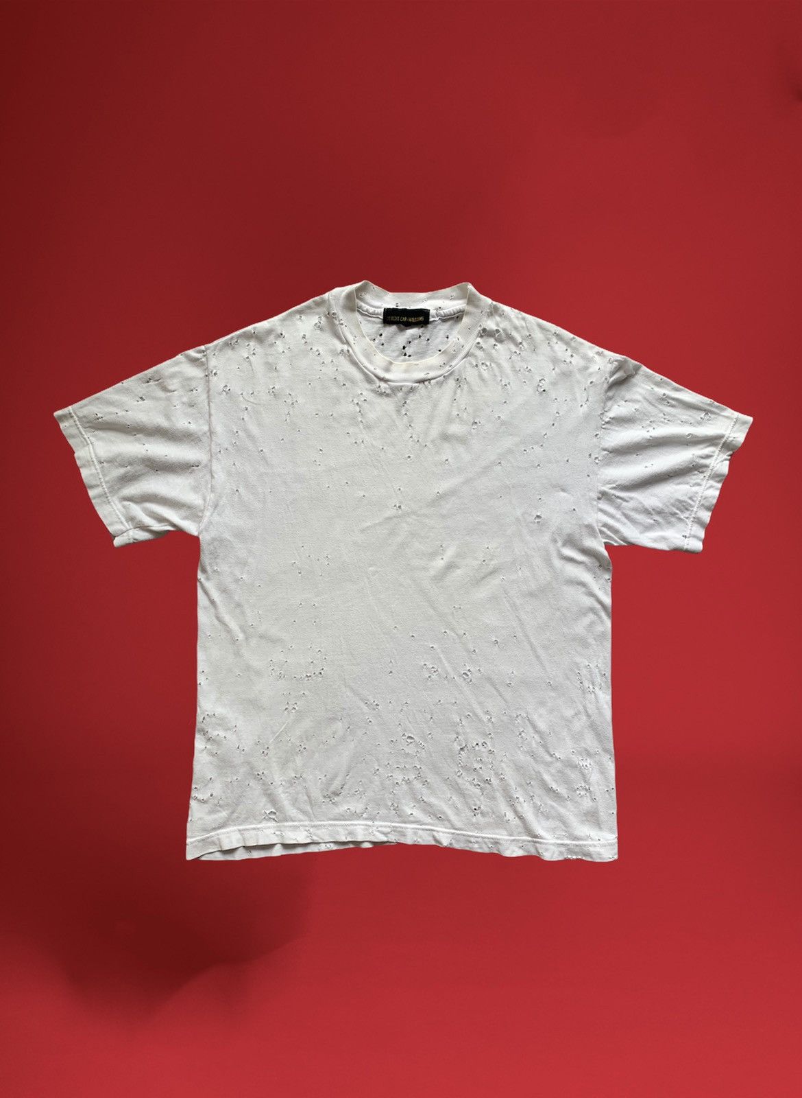 Other RARE Robert Cary-Williams Plain White Distressed Shirt Size US S / EU 44-46 / 1 - 1 Thumbnail