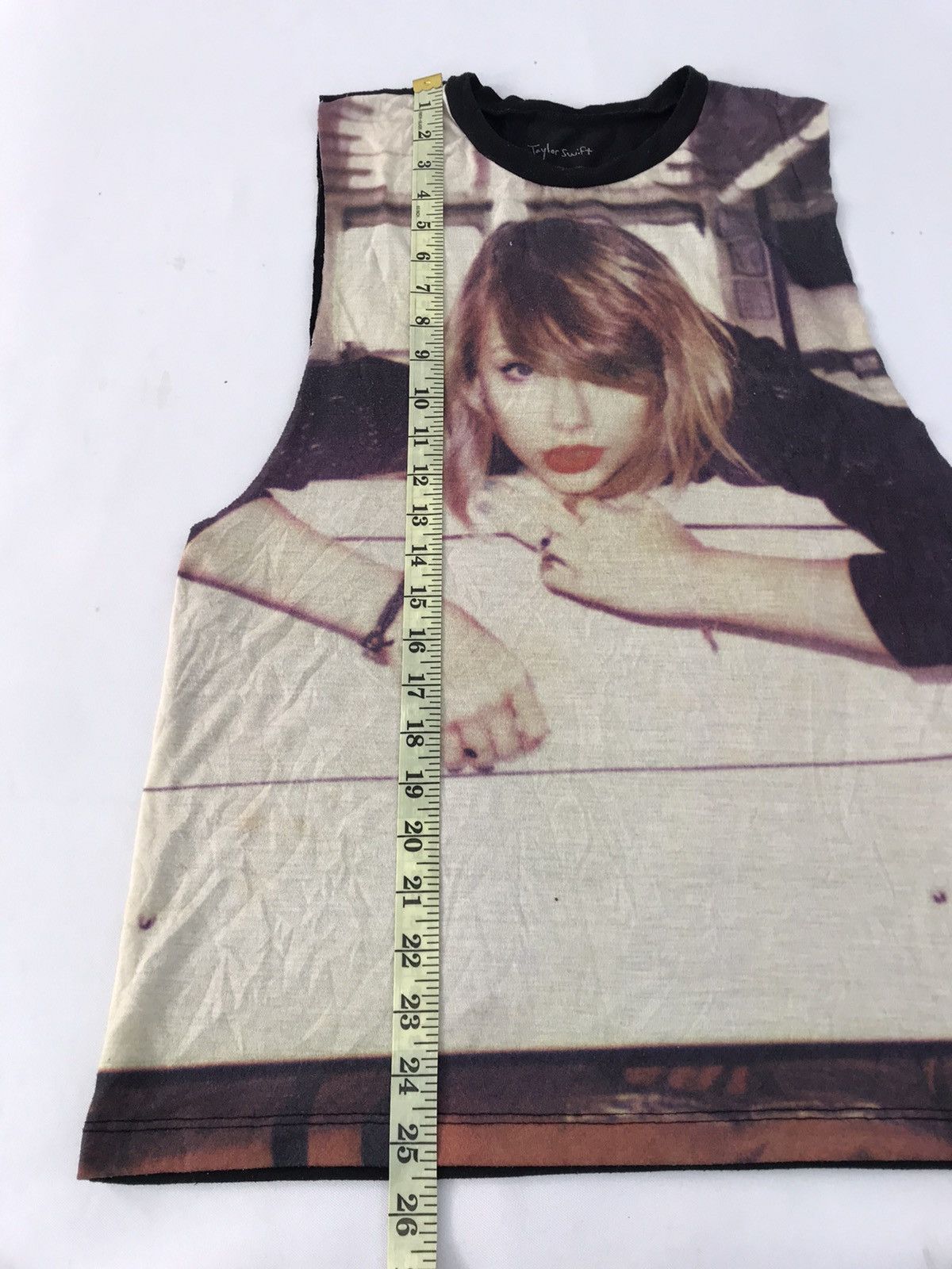 Band Tees Taylor Swift American Singer Sleeveless Top Tank Printed Size S / US 4 / IT 40 - 6 Thumbnail