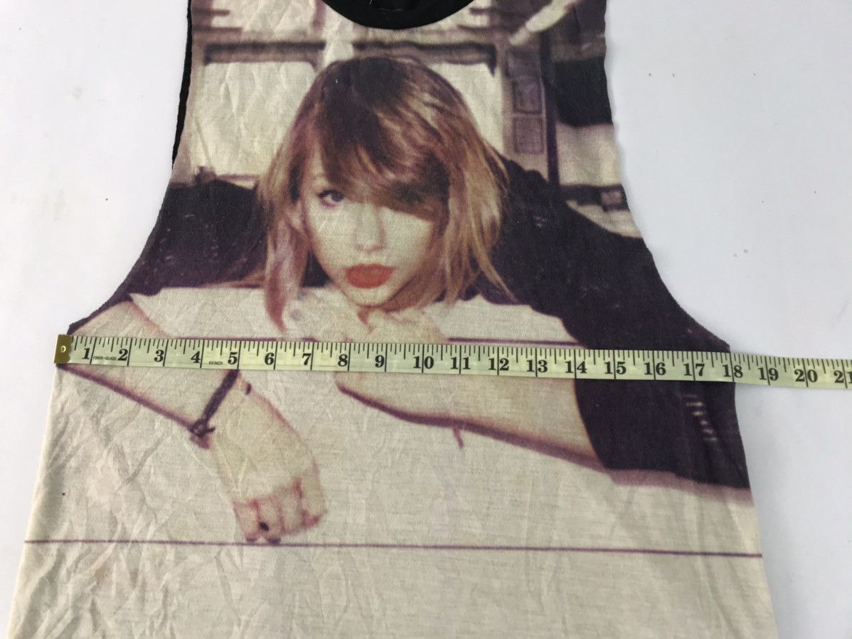 Band Tees Taylor Swift American Singer Sleeveless Top Tank Printed Size S / US 4 / IT 40 - 5 Thumbnail