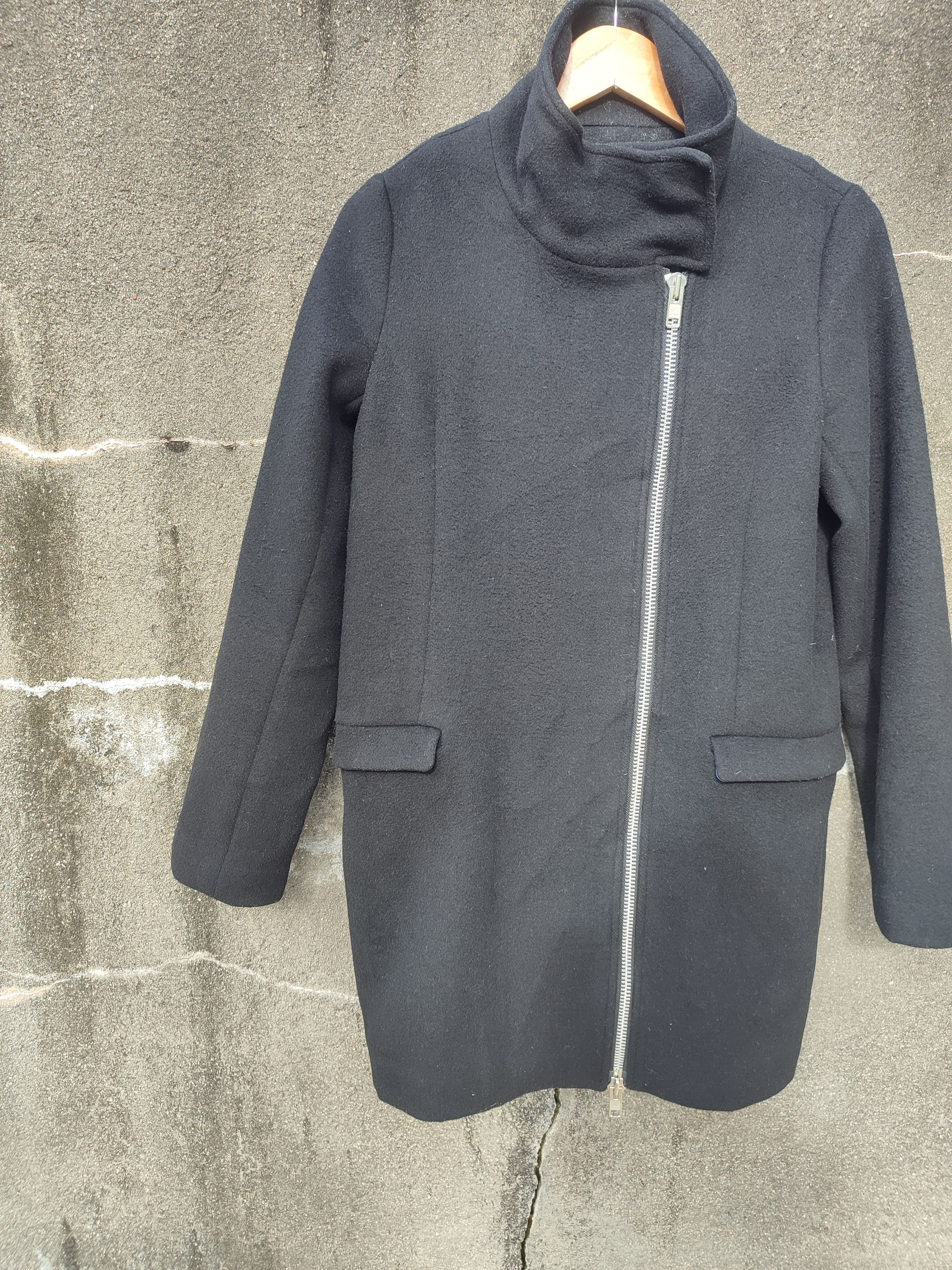 Other Moussy Asymmetrical Wool Blend Coat Minimalist Style Size US M / EU 48-50 / 2 - 10 Thumbnail