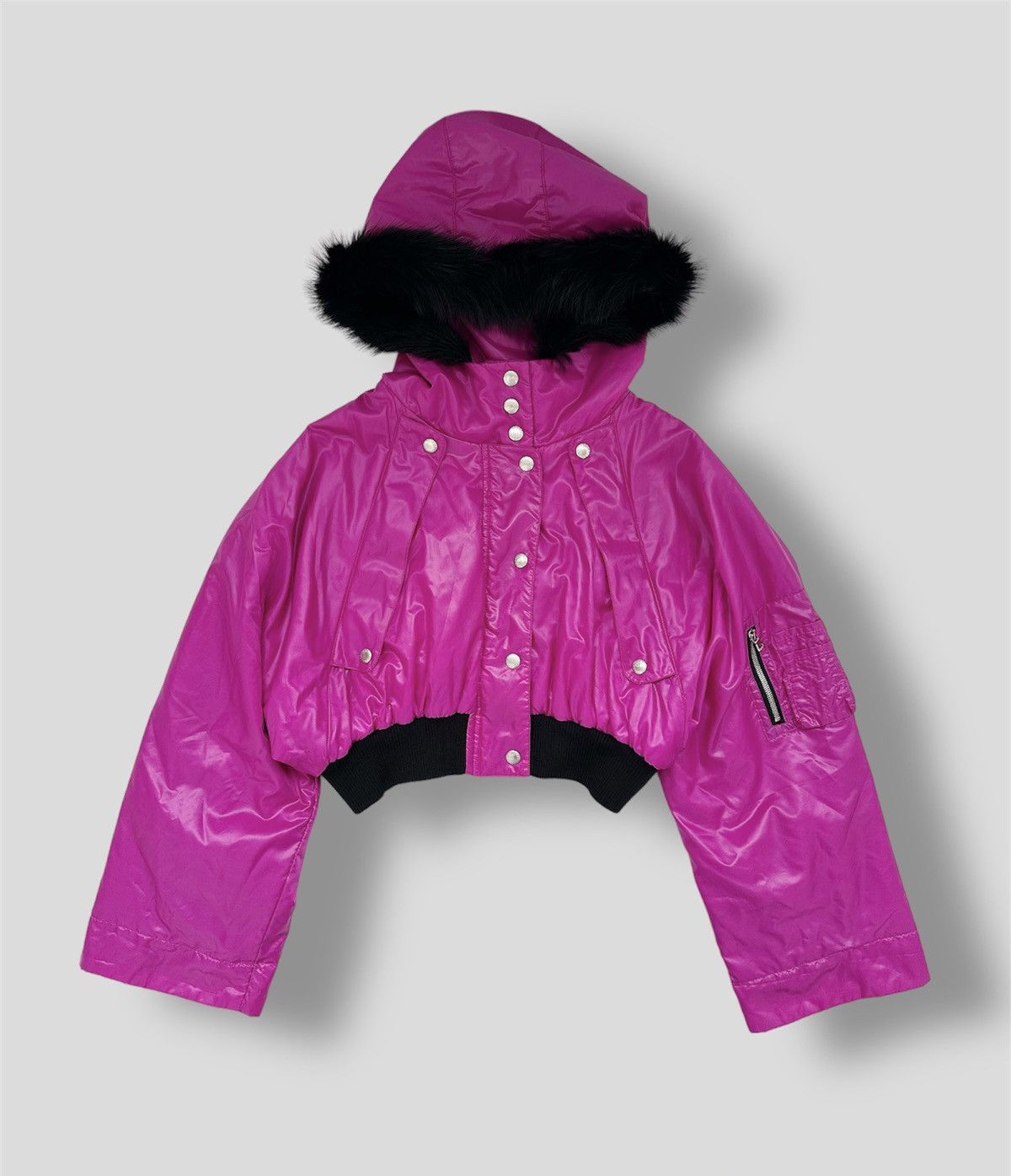 Dolce & Gabbana DOLCE&GABBANA FW 2003 Cropped Pink Jacket vintage puffer Y2K Size M / US 6-8 / IT 42-44 - 3 Thumbnail