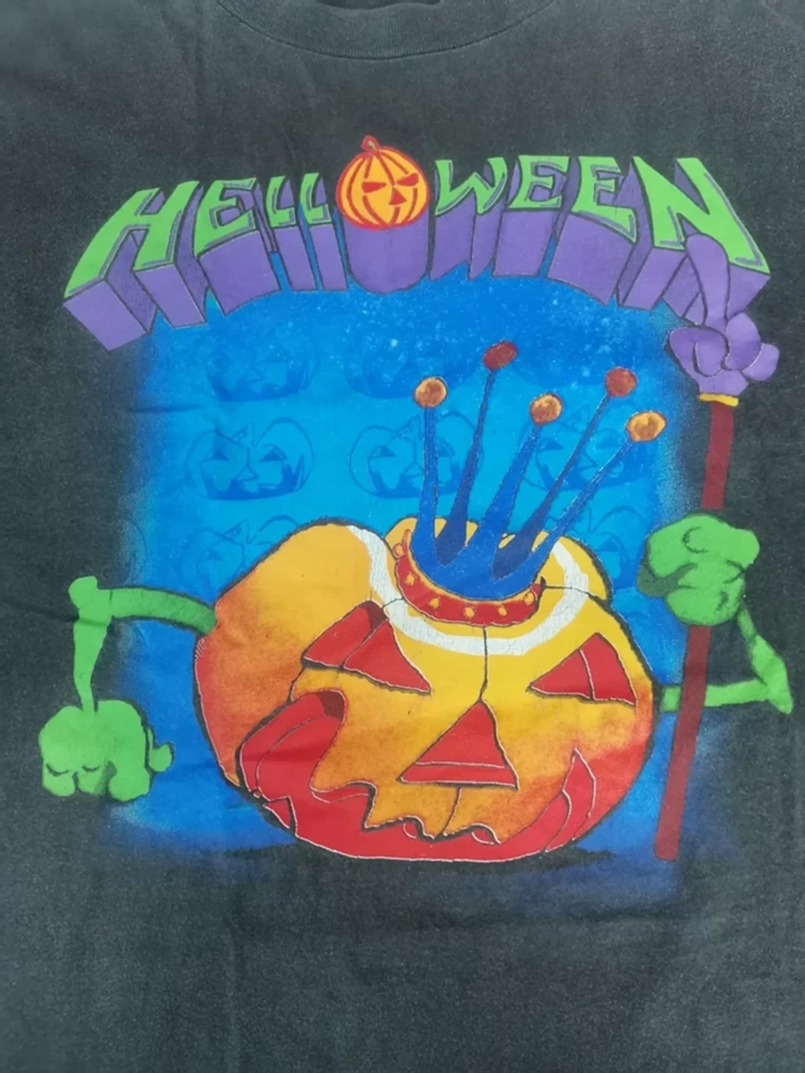 Band Tees True Vintage 90s Helloween Metal Band Tee Super Rock 92 Size US XL / EU 56 / 4 - 2 Thumbnail