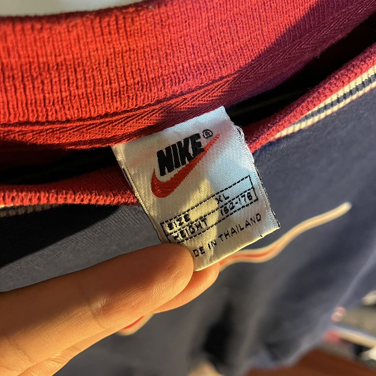 Nike × Vintage Vintage Nike Big Swoosh 90s Sweater Crewneck Sweatshirt Size US M / EU 48-50 / 2 - 3 Thumbnail
