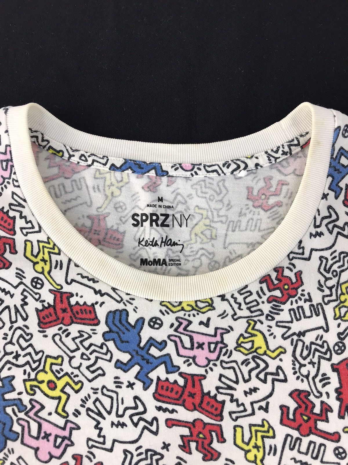 Japanese Brand × Keith Haring Vintage Keith Haring Overprint Tee Size US M / EU 48-50 / 2 - 4 Thumbnail