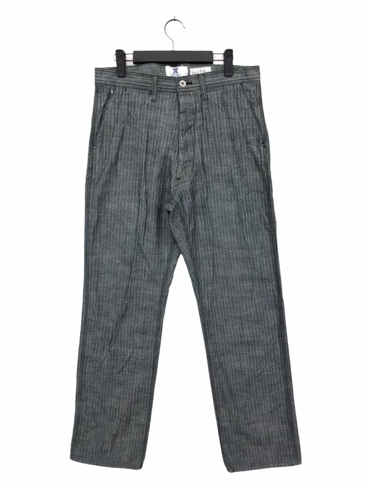 Japanese Brand Bluco Work Garment Harringbone Twill Pant Size US 32 / EU 48 - 1 Thumbnail