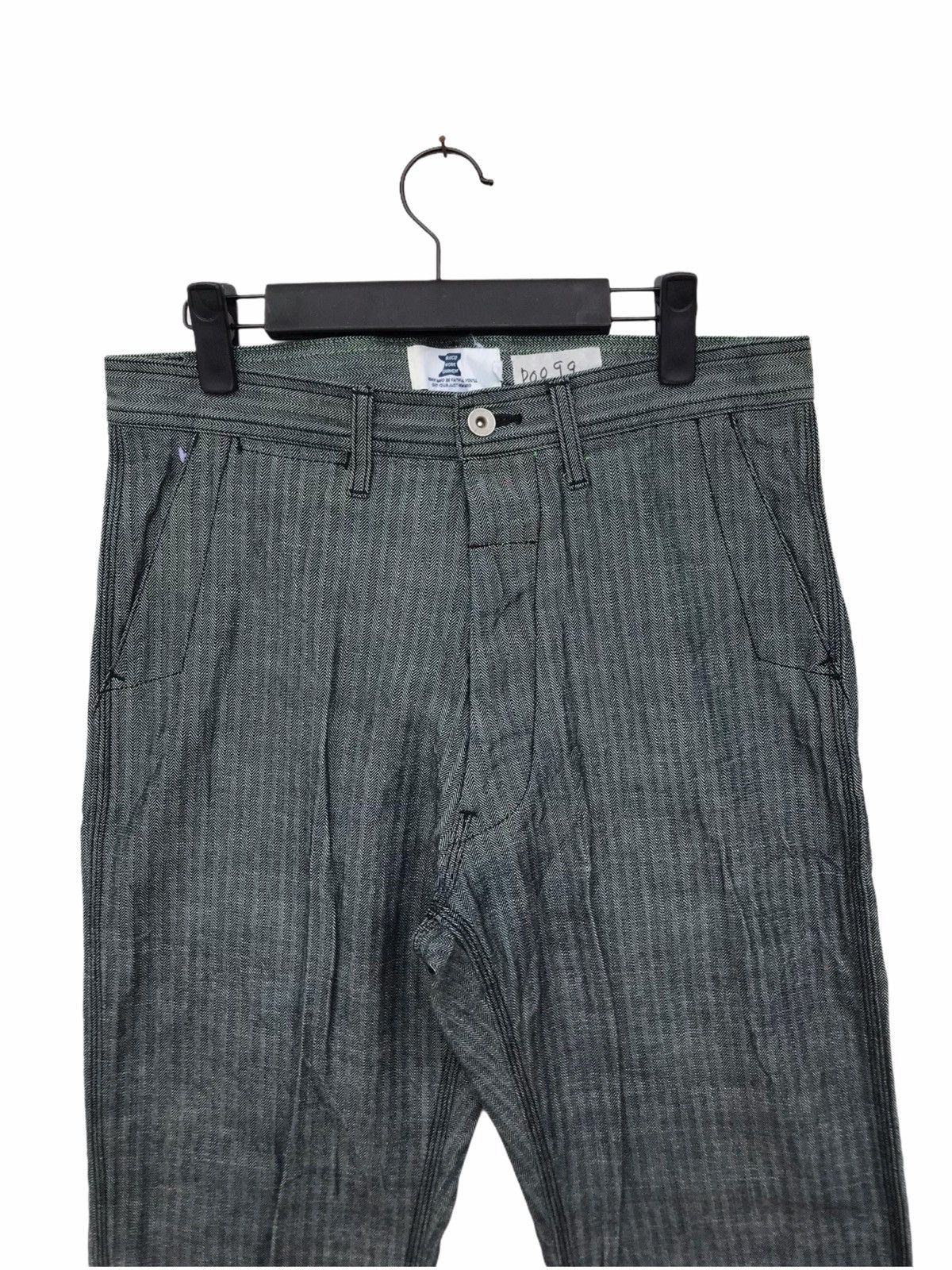 Japanese Brand Bluco Work Garment Harringbone Twill Pant Size US 32 / EU 48 - 2 Thumbnail