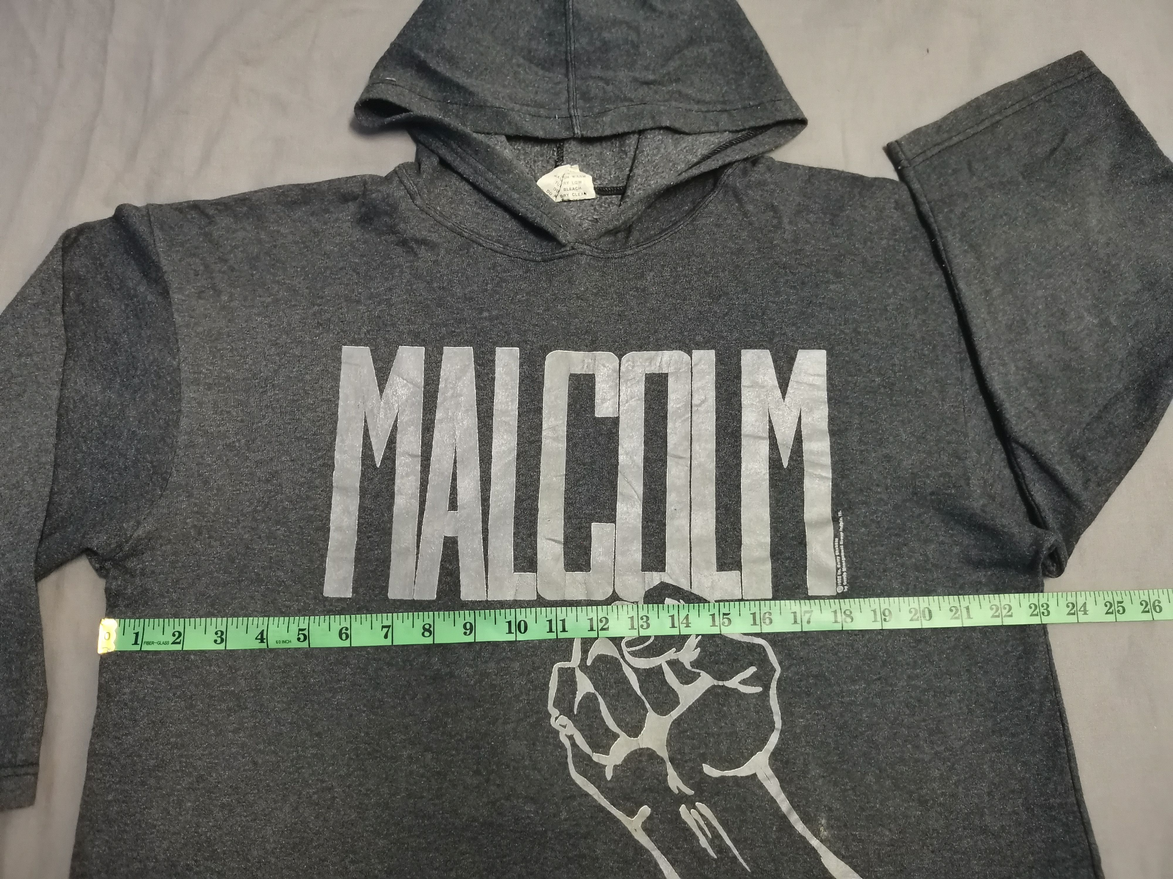 Rap Tees Vintage 90's Malcom X Hoodie Big Logo USA Guevara Rare Size US L / EU 52-54 / 3 - 8 Thumbnail