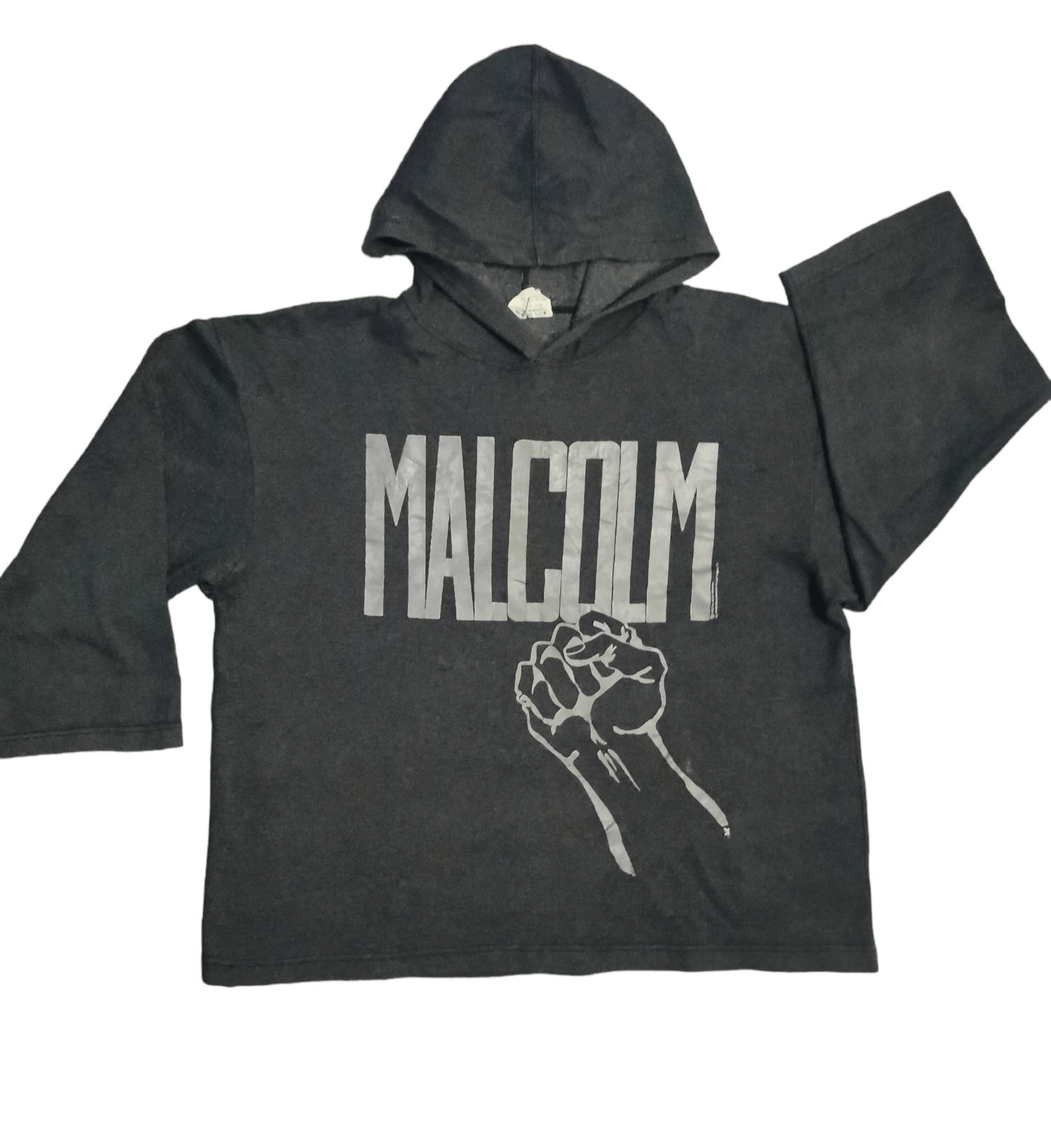 Rap Tees Vintage 90's Malcom X Hoodie Big Logo USA Guevara Rare Size US L / EU 52-54 / 3 - 1 Thumbnail