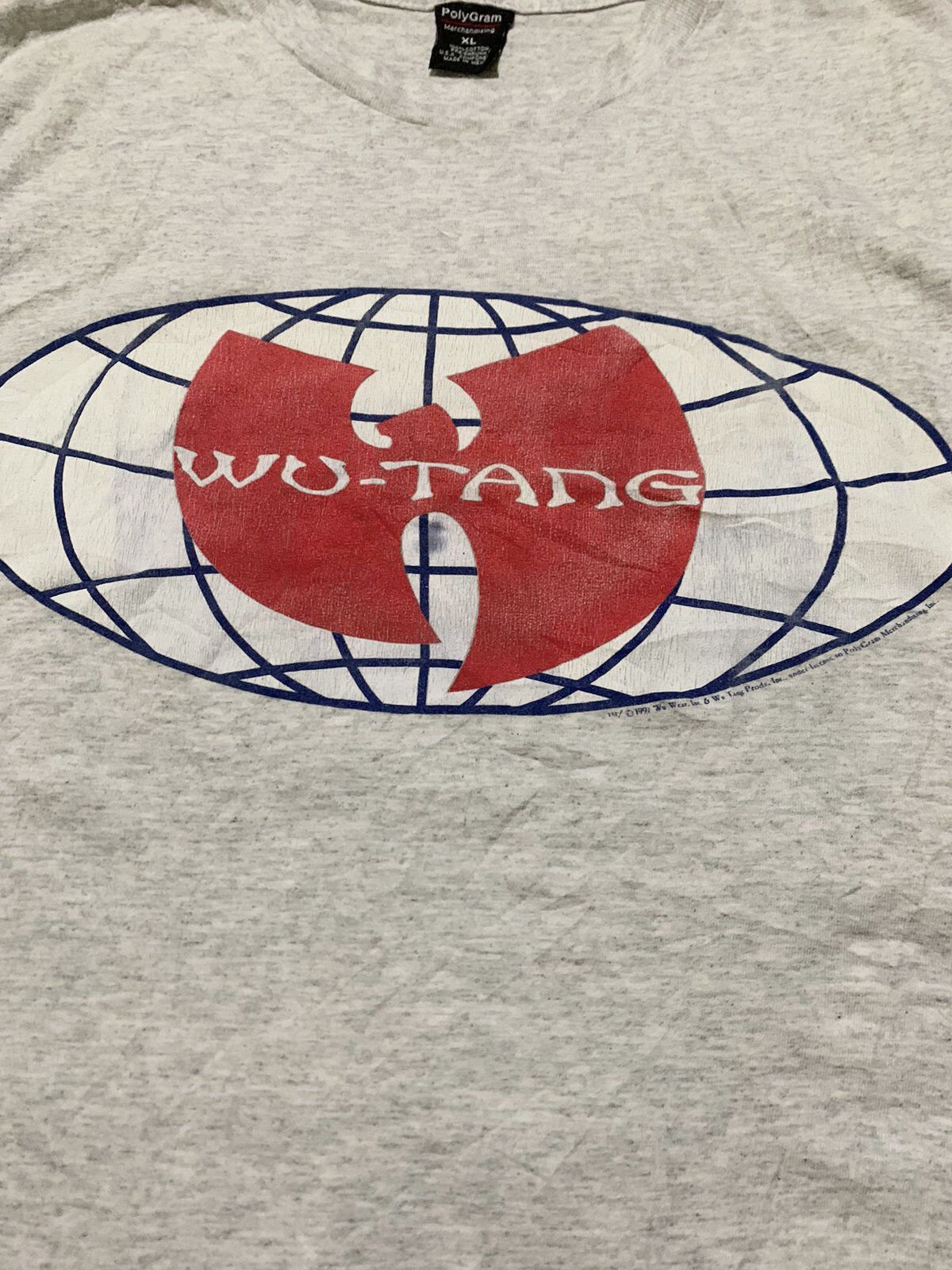 Rap Tees × Vintage Vintage Wu Tang Clan Classic Logo 1997 T-Shirt Size US XL / EU 56 / 4 - 2 Thumbnail