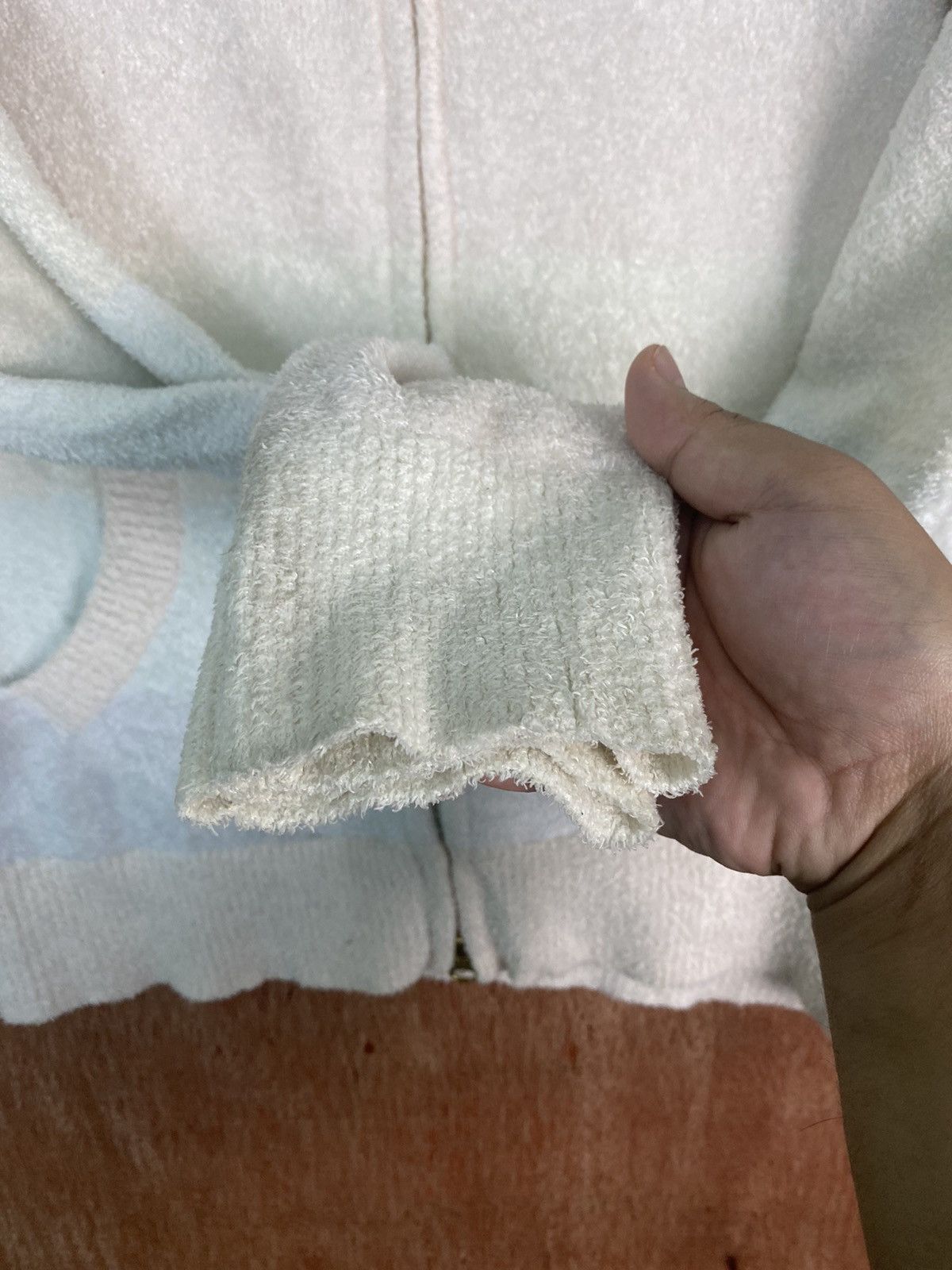 Homespun Knitwear × Japanese Brand DL Gelato Pique fleece Multicolor Hooded Knit Sweaters #B611 Size US M / EU 48-50 / 2 - 10 Thumbnail