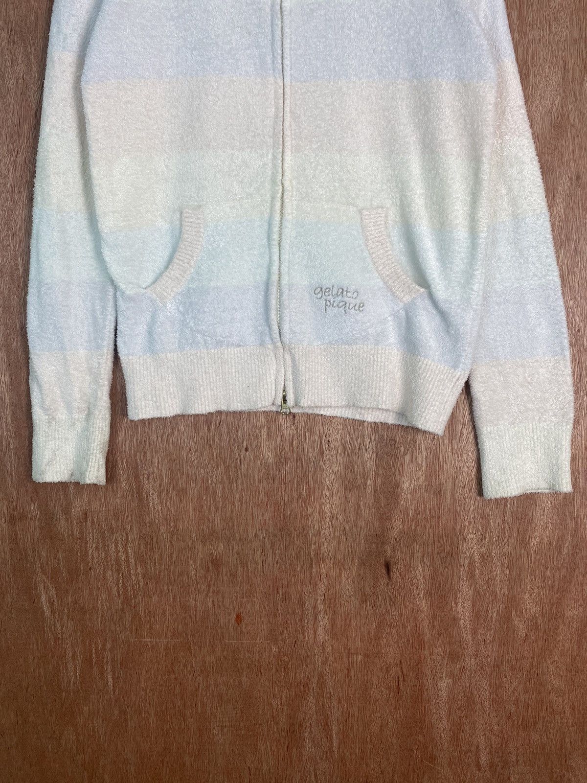 Homespun Knitwear × Japanese Brand DL Gelato Pique fleece Multicolor Hooded Knit Sweaters #B611 Size US M / EU 48-50 / 2 - 3 Thumbnail