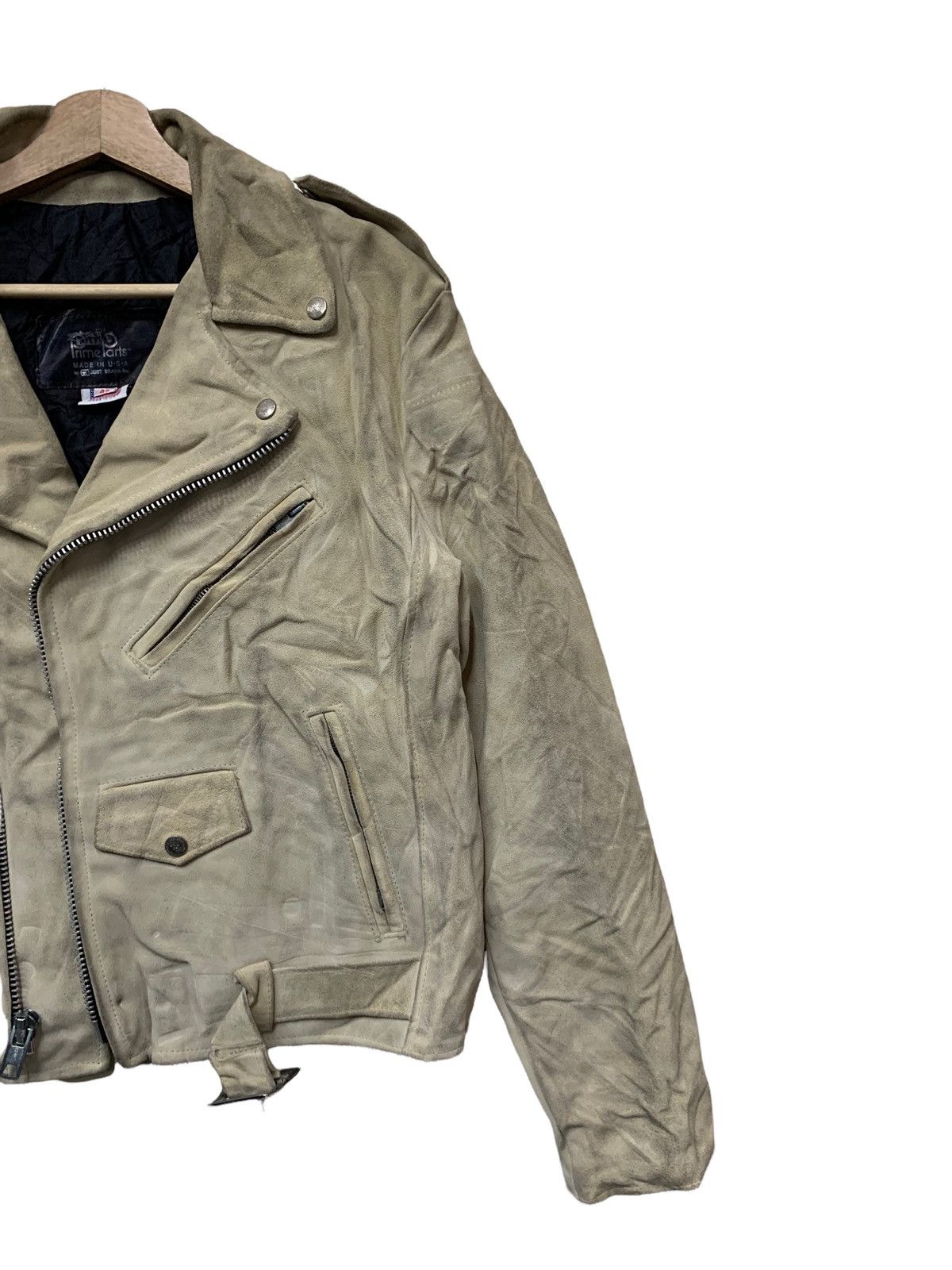 Genuine Leather 🔥PRIME PARTS JUST BRASS DOUBLE COLLAR LEATHER JACKETS Size US M / EU 48-50 / 2 - 3 Thumbnail