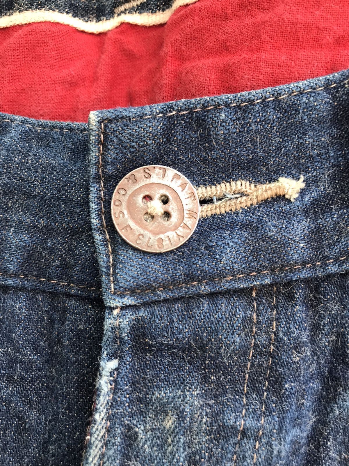 Levi's Vtg levis Reproduction PAT MAY 1873 Selvedge Denim Jeans Size US 30 / EU 46 - 12 Thumbnail