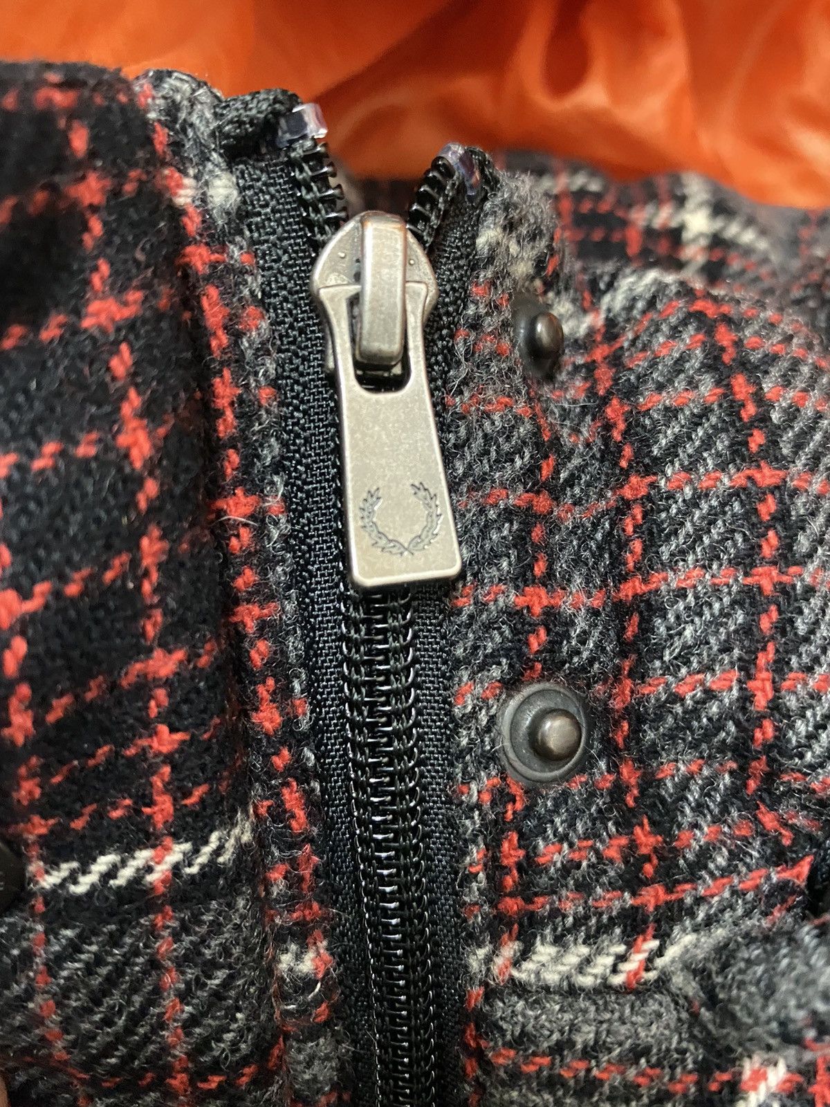 Fred Perry × Vintage Fred Perry Checkered Bomber Jacket Hoodies Size Small Size US S / EU 44-46 / 1 - 7 Thumbnail