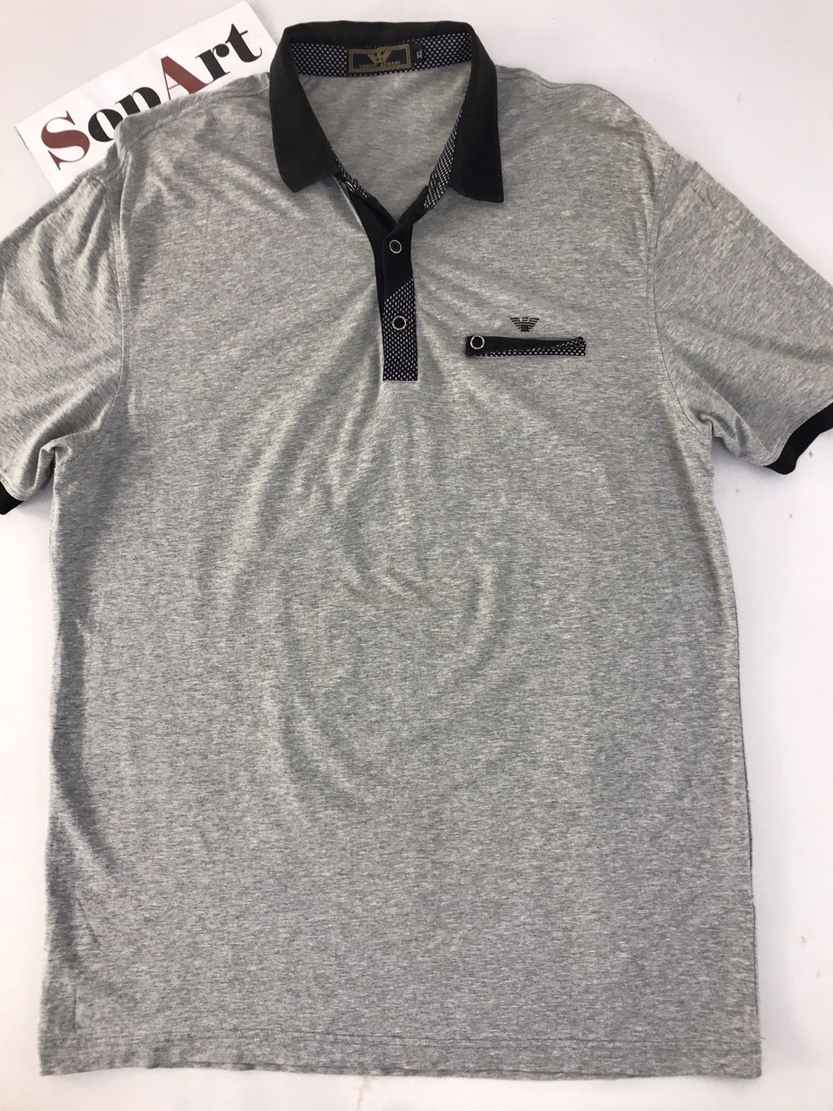 Giorgio Armani Giorgio Armani Simple Logo Polo Shirt Size US M / EU 48-50 / 2 - 3 Thumbnail