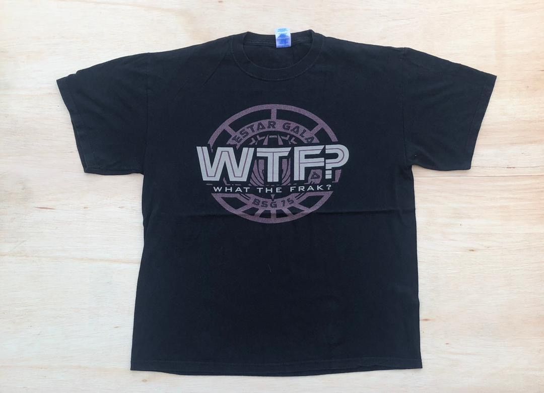 image of Tee Battlestar Galctica Movie Promo ( A 22 ) in Black, Men's (Size Large)