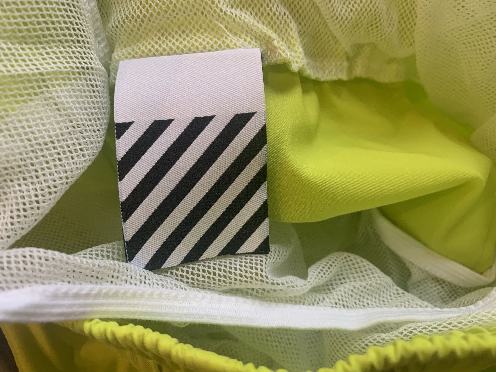 FW'19 Paint-Stained Shell Swim Shorts