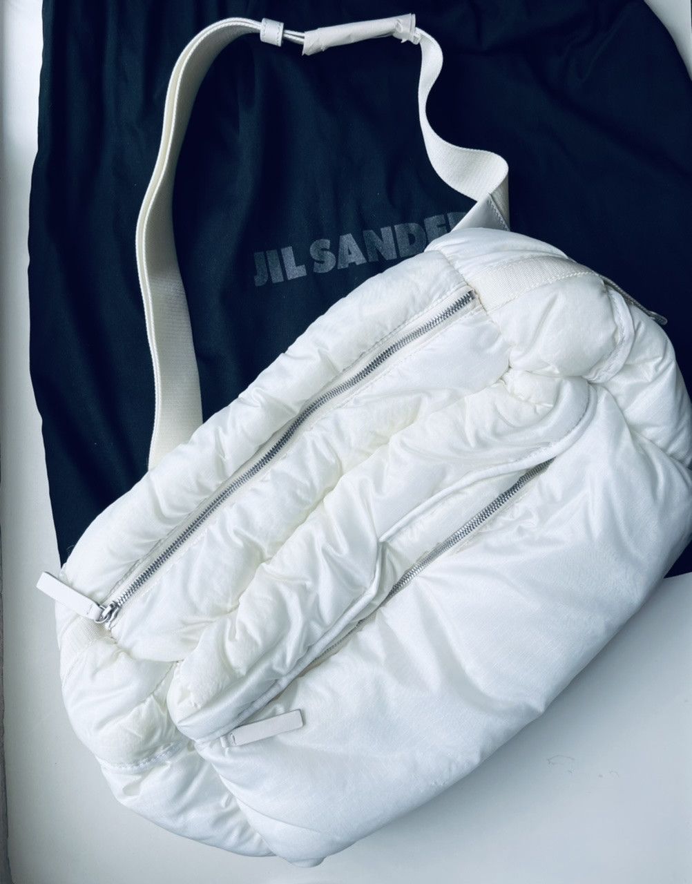 Jil Sander JIL SANDER AW18 CLIMB WHITE BELT BAG Size ONE SIZE - 1 Thumbnail