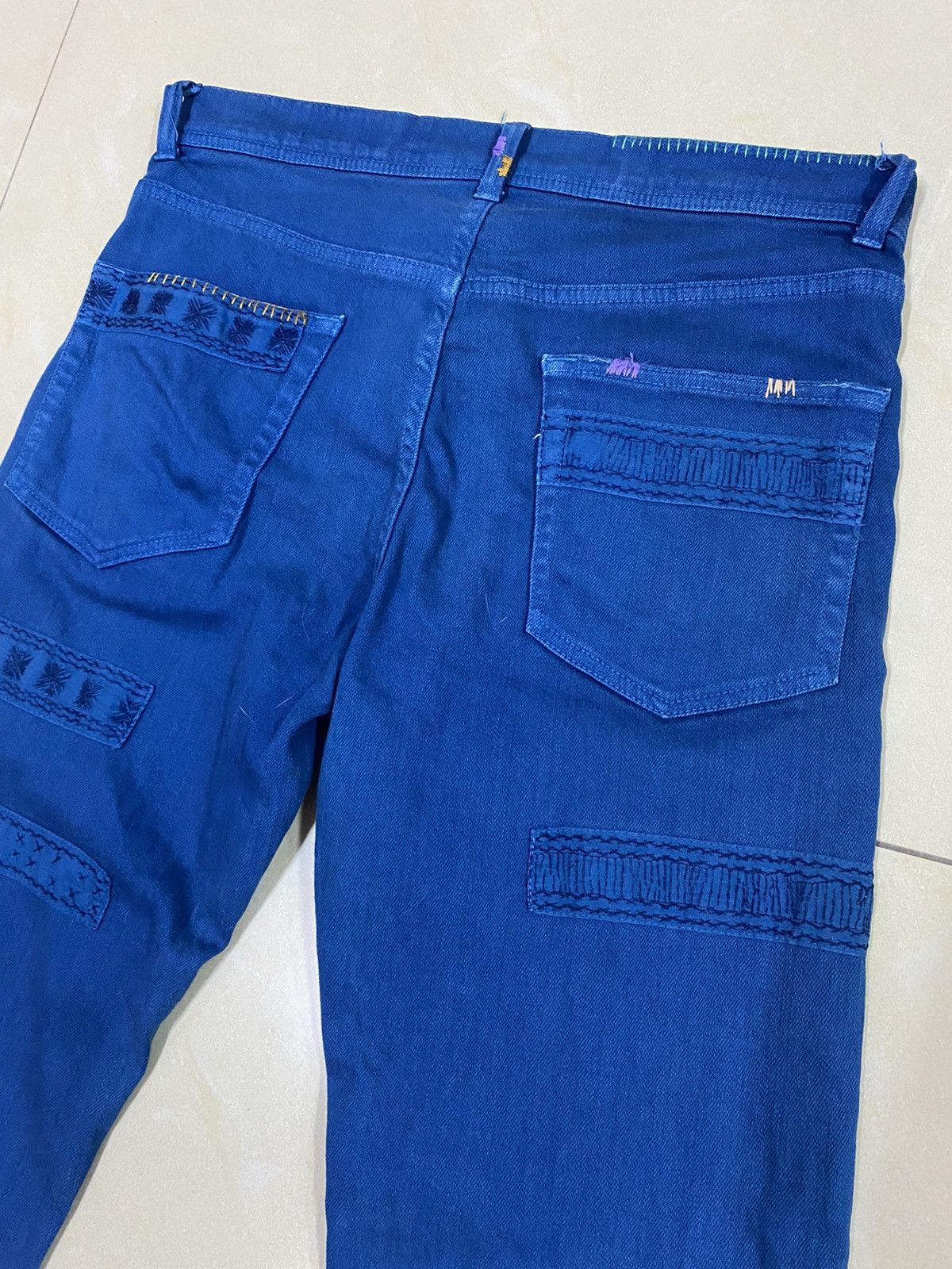Indigo × Issey Miyake × Tsumori Chisato Issey Miyake Tsumori Chisato Indigo Denim Size US 31 - 5 Thumbnail