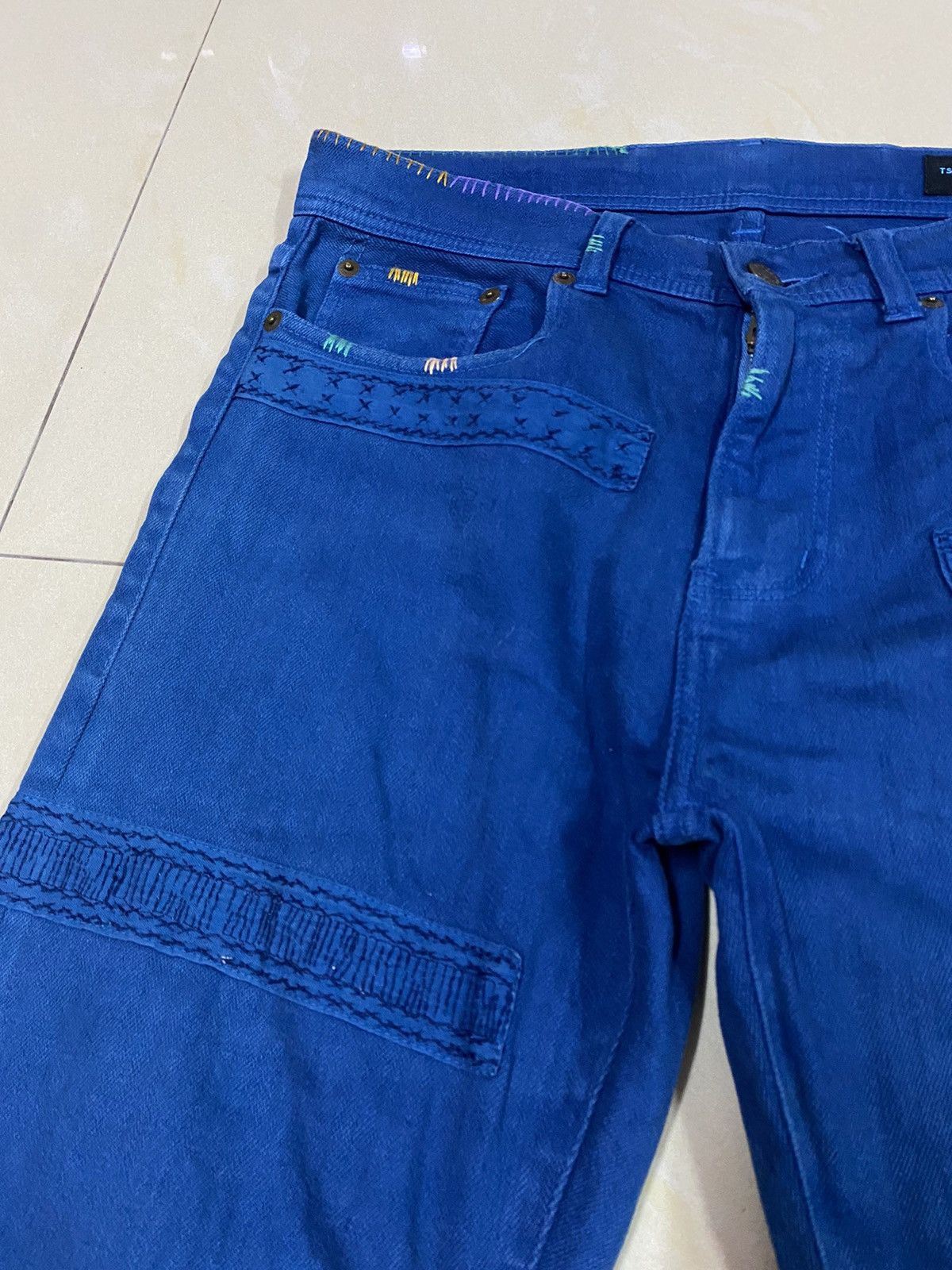 Indigo × Issey Miyake × Tsumori Chisato Issey Miyake Tsumori Chisato Indigo Denim Size US 31 - 6 Thumbnail