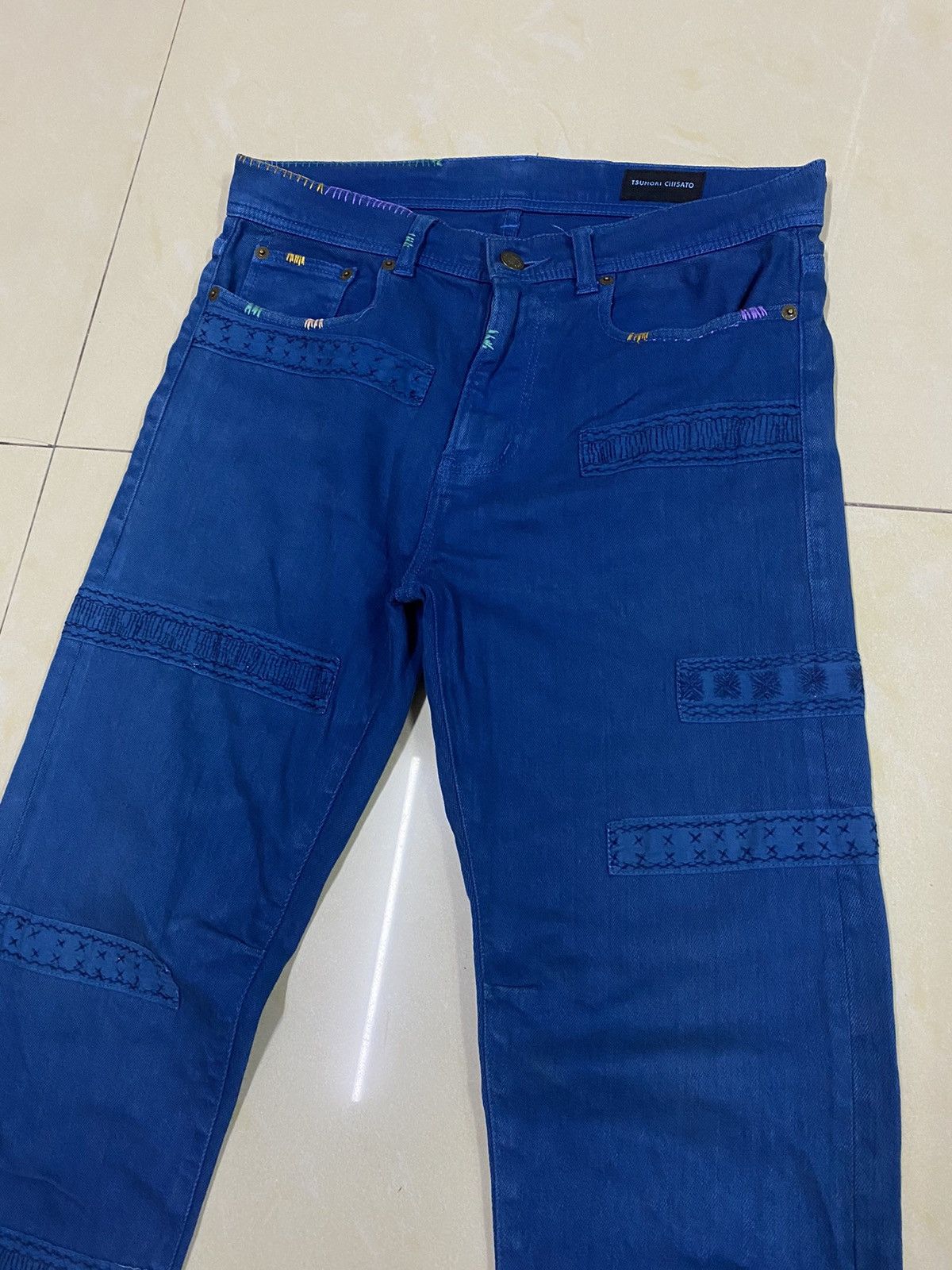 Indigo × Issey Miyake × Tsumori Chisato Issey Miyake Tsumori Chisato Indigo Denim Size US 31 - 3 Thumbnail