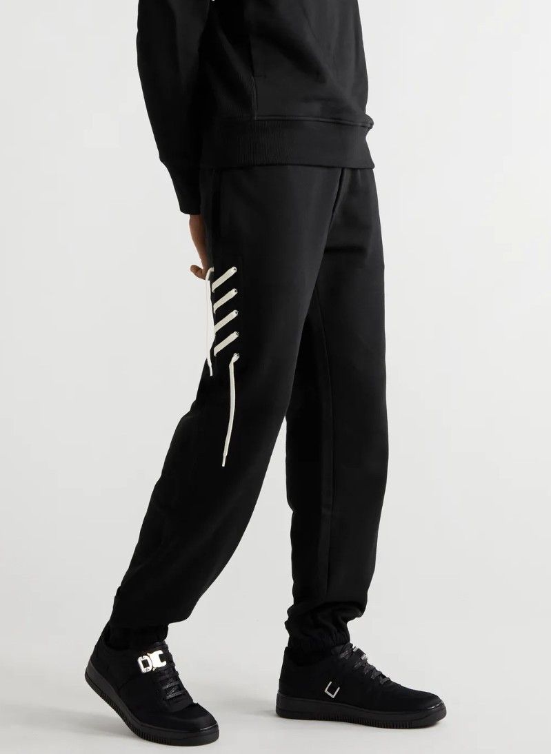 image of Craig Green Contrasting Laced Sweatpants in Black, Men's (Size 34)