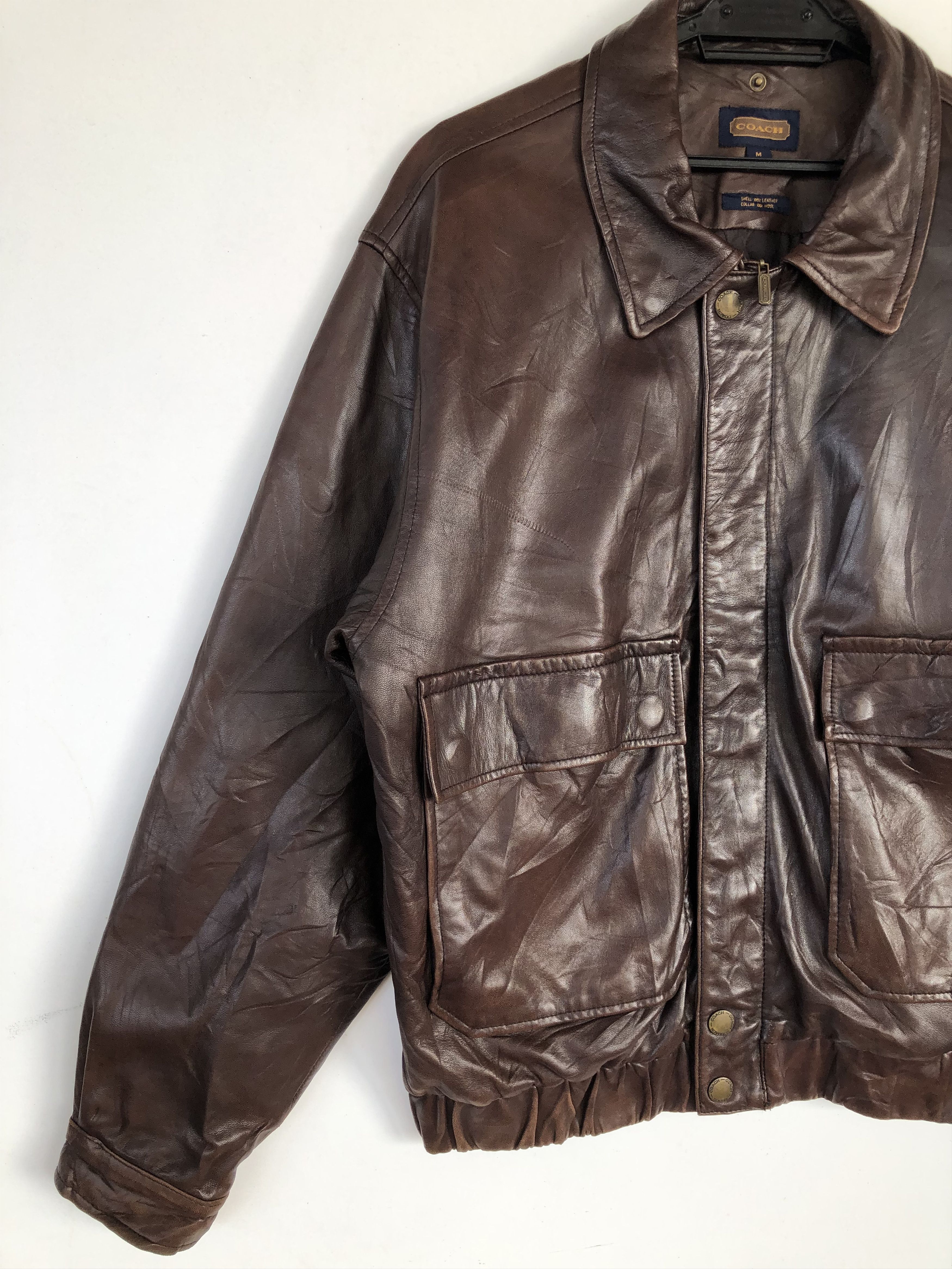 Coach COACH LEATHER JACKET Size US L / EU 52-54 / 3 - 3 Thumbnail