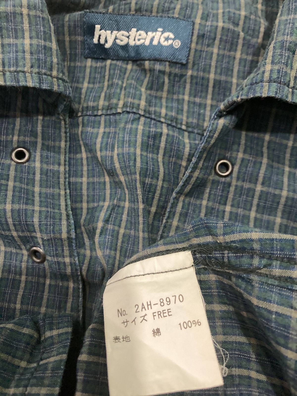 Hysteric Glamour Hysteric Glamour Checkered Collared Shirt Size US M / EU 48-50 / 2 - 6 Thumbnail
