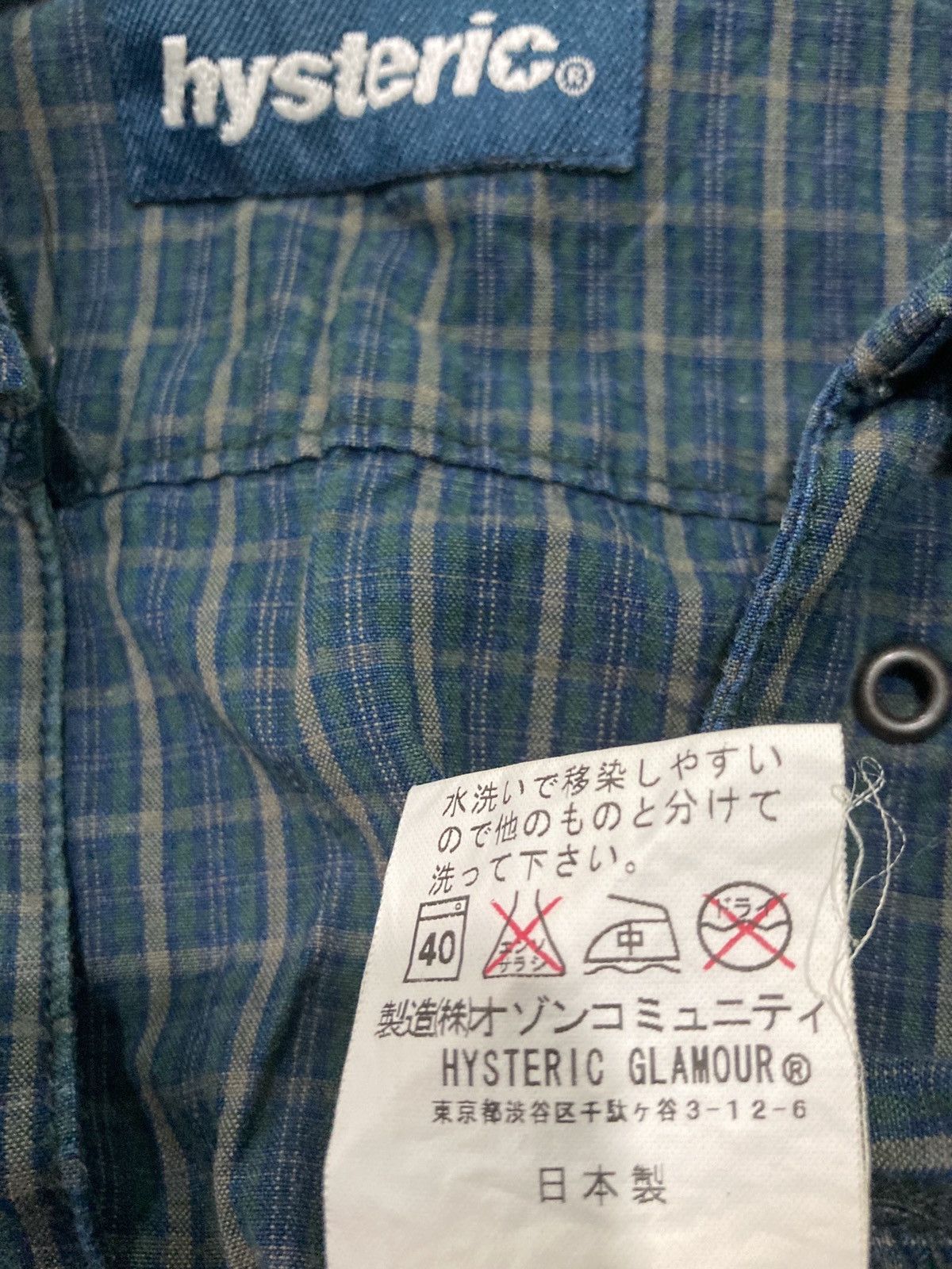Hysteric Glamour Hysteric Glamour Checkered Collared Shirt Size US M / EU 48-50 / 2 - 7 Thumbnail