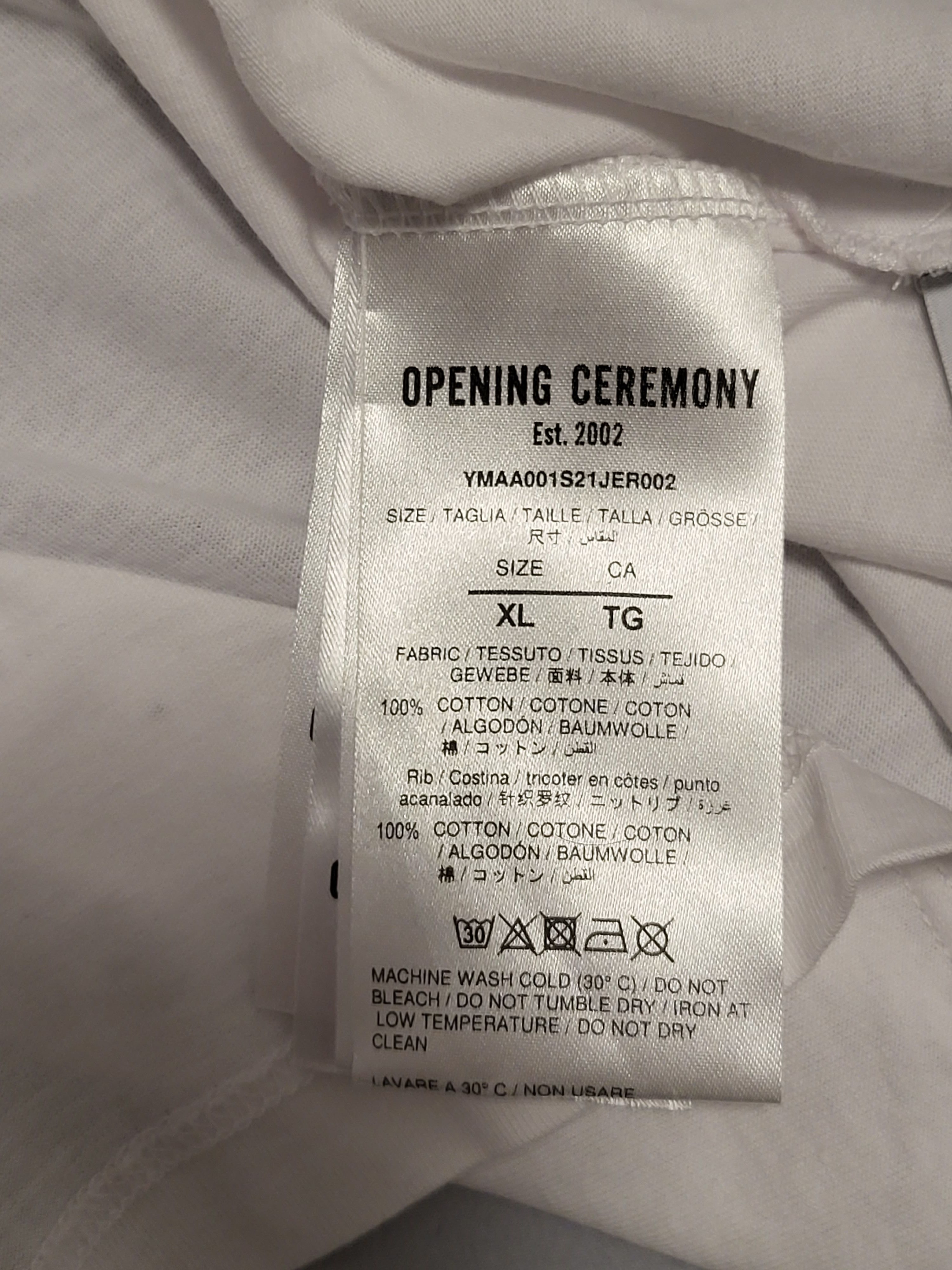 Opening Ceremony Logo Print Cotton T-Shirt Size US XL / EU 56 / 4 - 7 Thumbnail