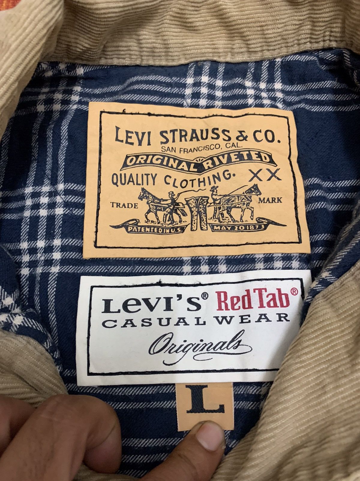 Levi's × Levi's Vintage Clothing × Vintage Vintage Levi’s Japan Corduroy Cowboy Style Jacket Size US L / EU 52-54 / 3 - 4 Thumbnail