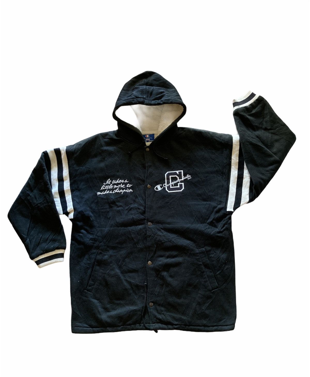 Champion Champion Spell Out Logo Zipper Hoodie Size US L / EU 52-54 / 3 - 2 Thumbnail
