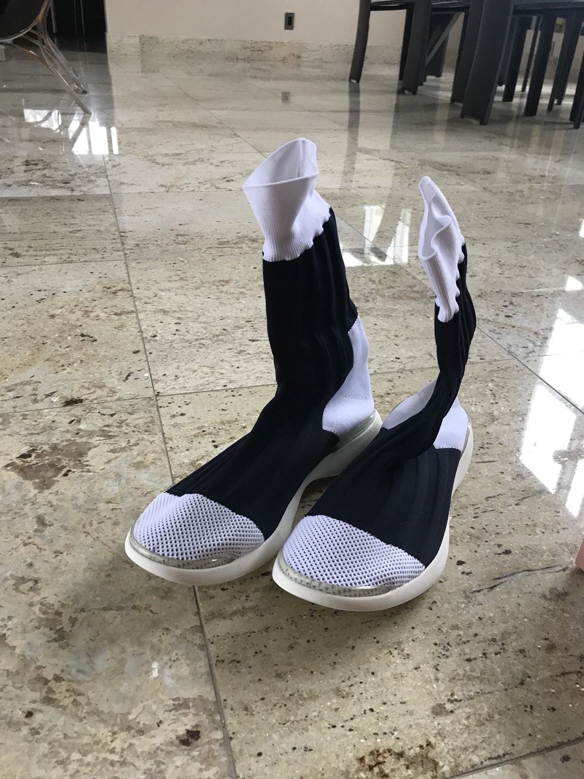 Acne Studios Tristain High Top Navy / White Size US 11 / EU 44 - 2 Thumbnail