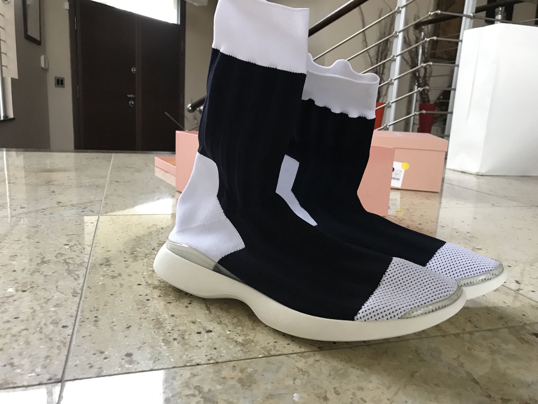 Acne Studios Tristain High Top Navy / White Size US 11 / EU 44 - 4 Thumbnail